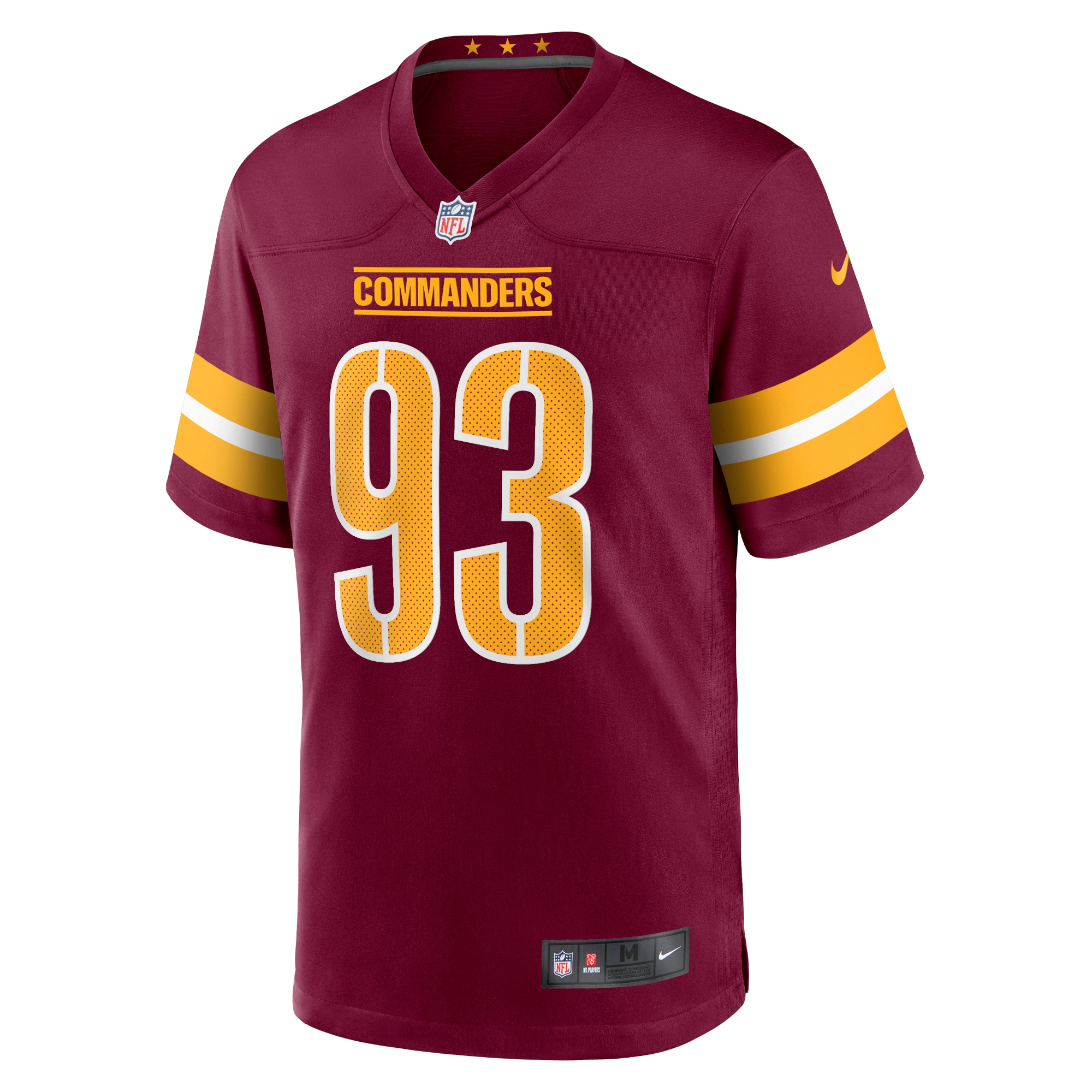 Washington Commanders Jonathan Allen Burgundy Game NFL Jersey Youth