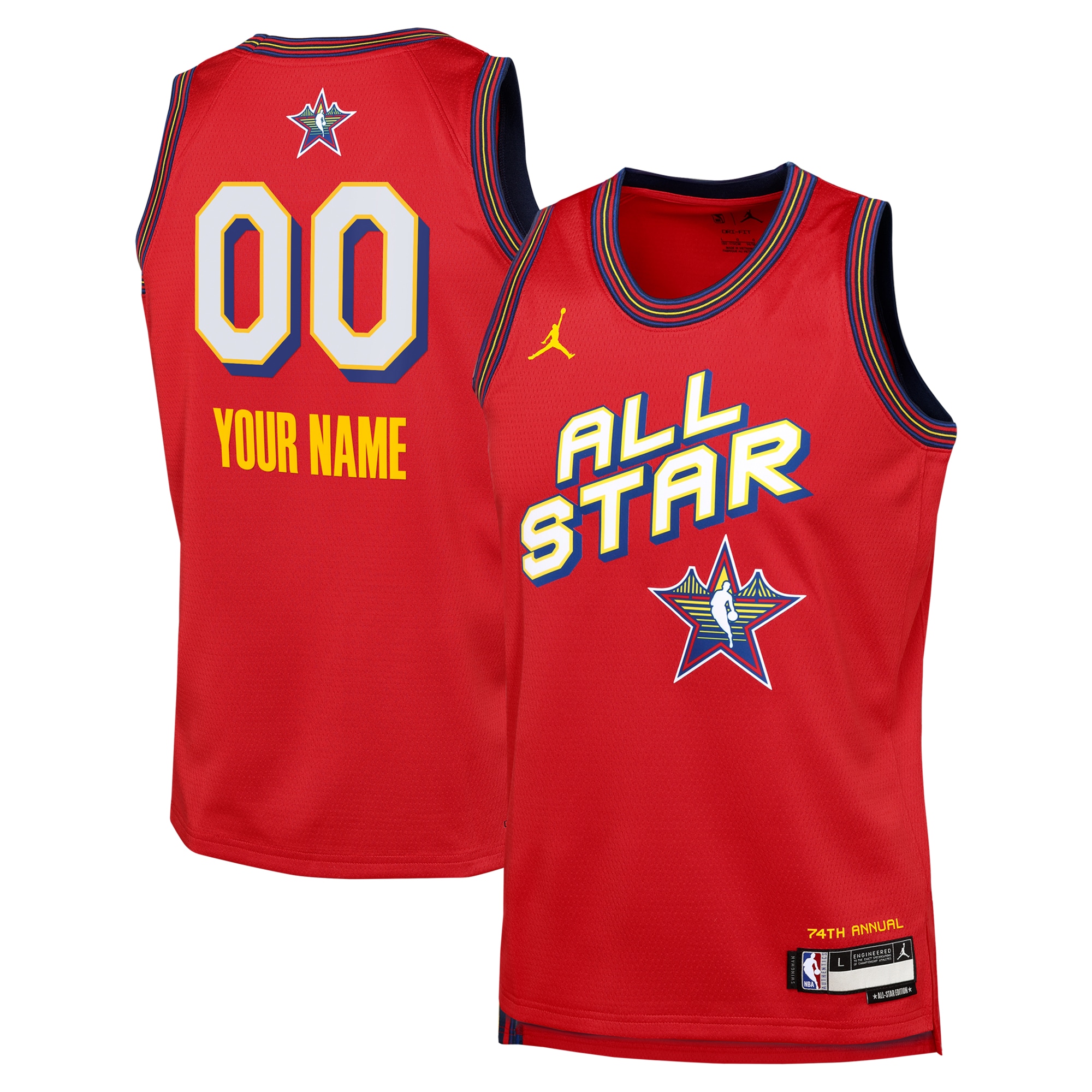 NBA All Star 2025 Swingman Team Re NBA Jersey Youth
