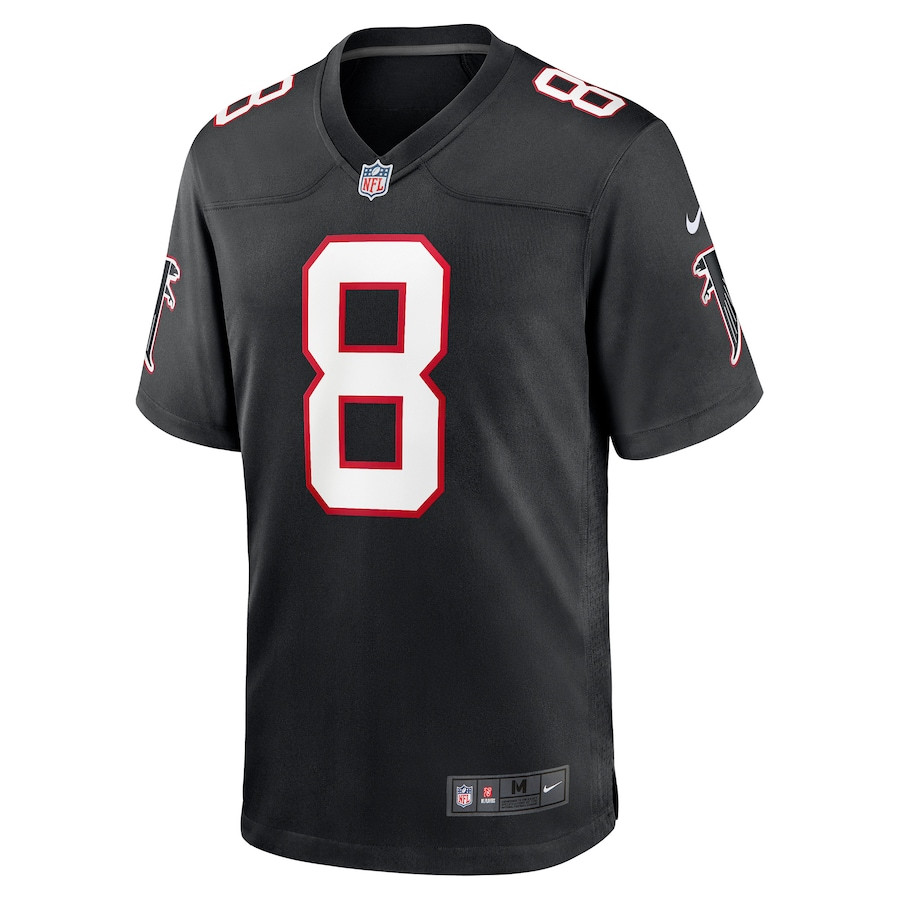 Kyle Pitts 8 Atlanta Falcons Game Black NFL Jersey Men's