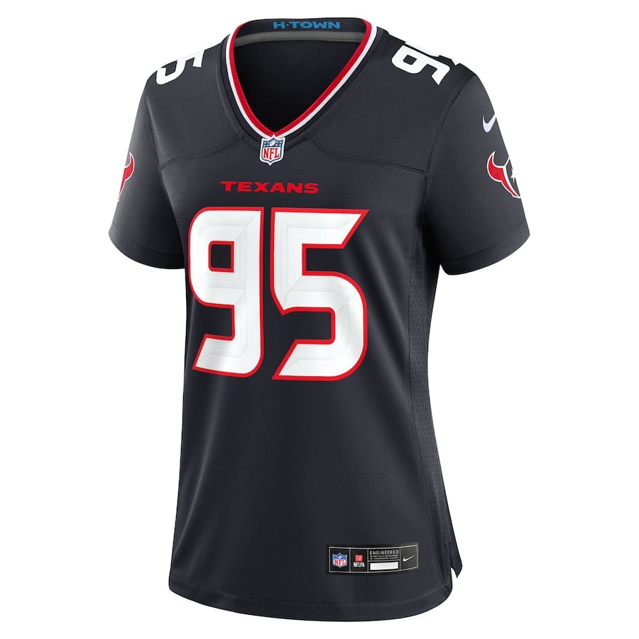 Derek Barnett 95 Houston Texans Team Game Navy NFL Jersey Women's