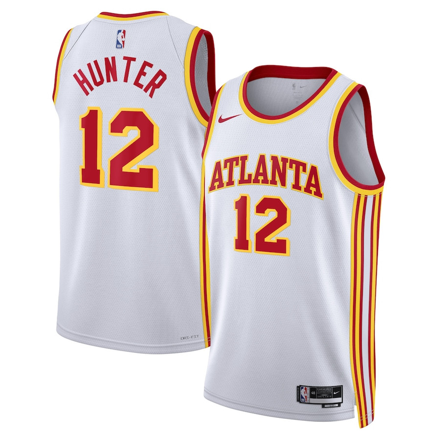 De'Andre Hunter 12 Atlanta Hawks Unisex Swingman Association Editio White NBA Jersey Unisex