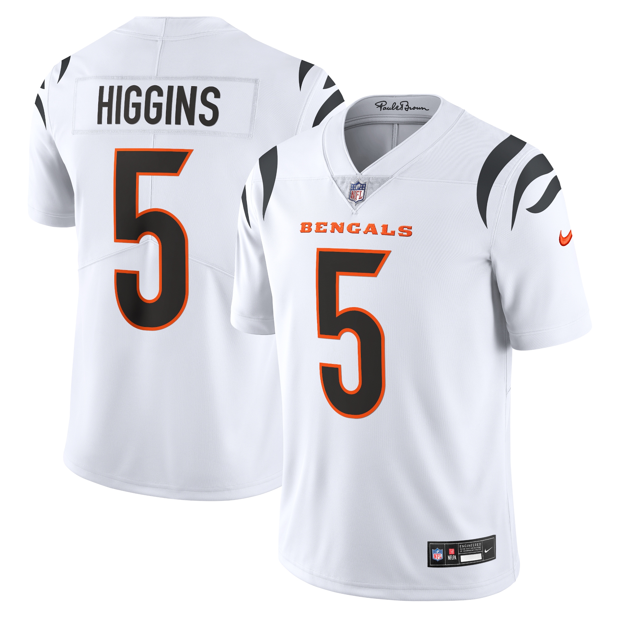 Cincinnati Bengals Tee Higgins White Vapor Untouchable Limited NFL Jersey Men's