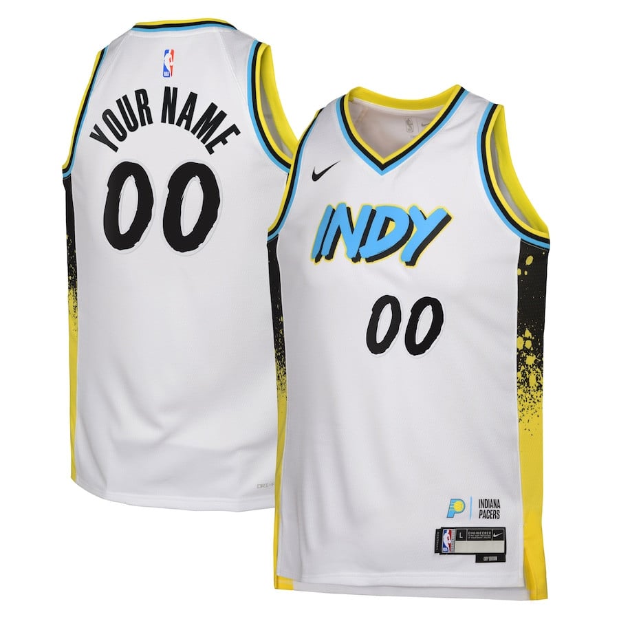 Indiana Pacers 2024/25 Swingman Custom City Editio White NBA Jersey Youth