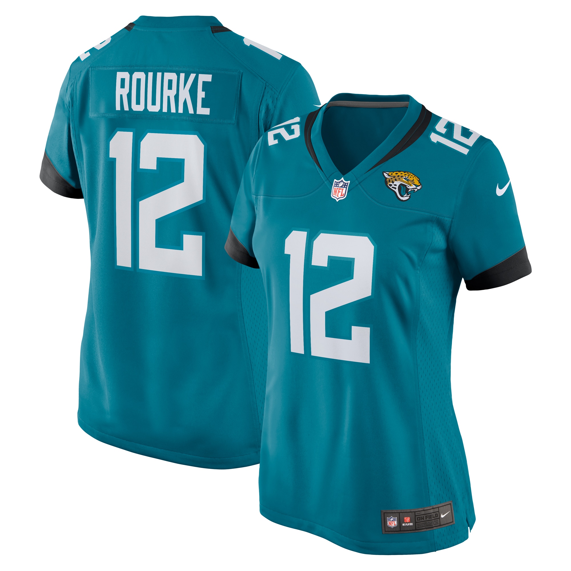 Jacksonville Jaguars Nathan Rourke Teal Team Game NFL Jersey Women's