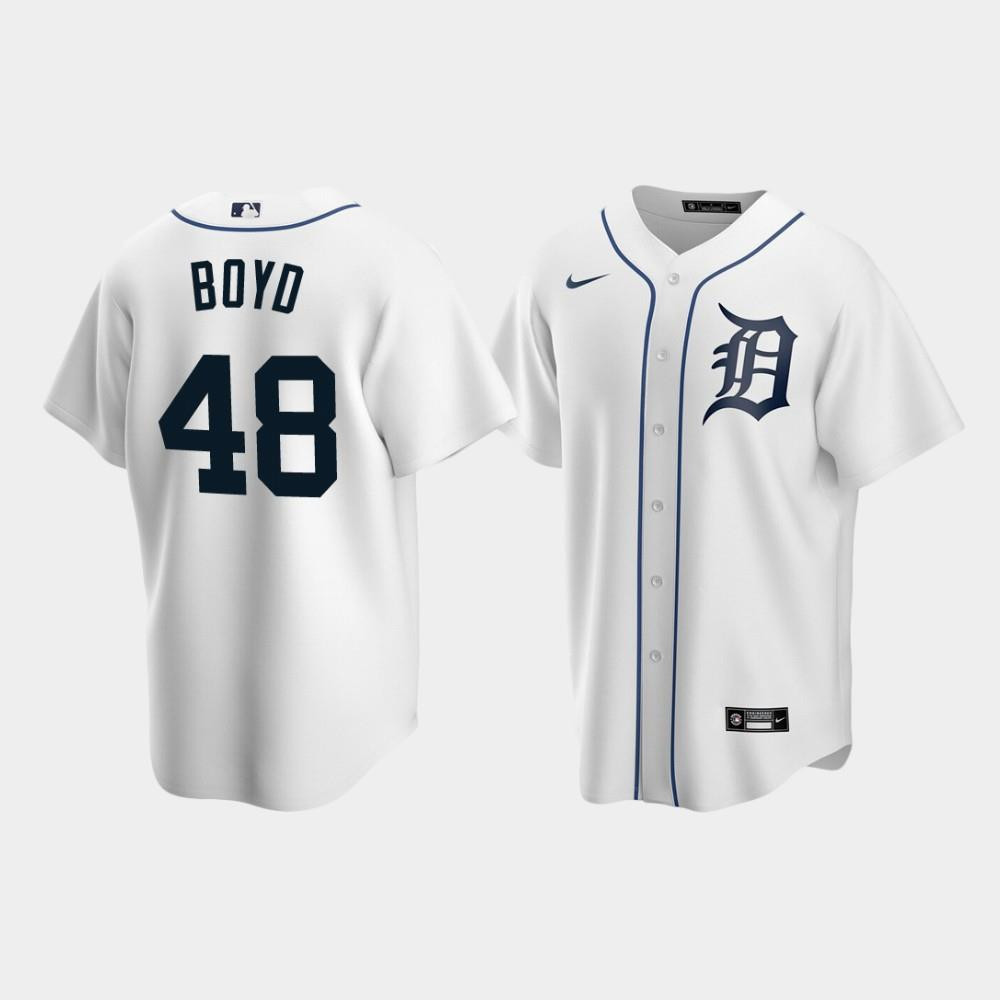 Detroit Tigers 48 Matthew Boyd White Home MLB Jersey Men's