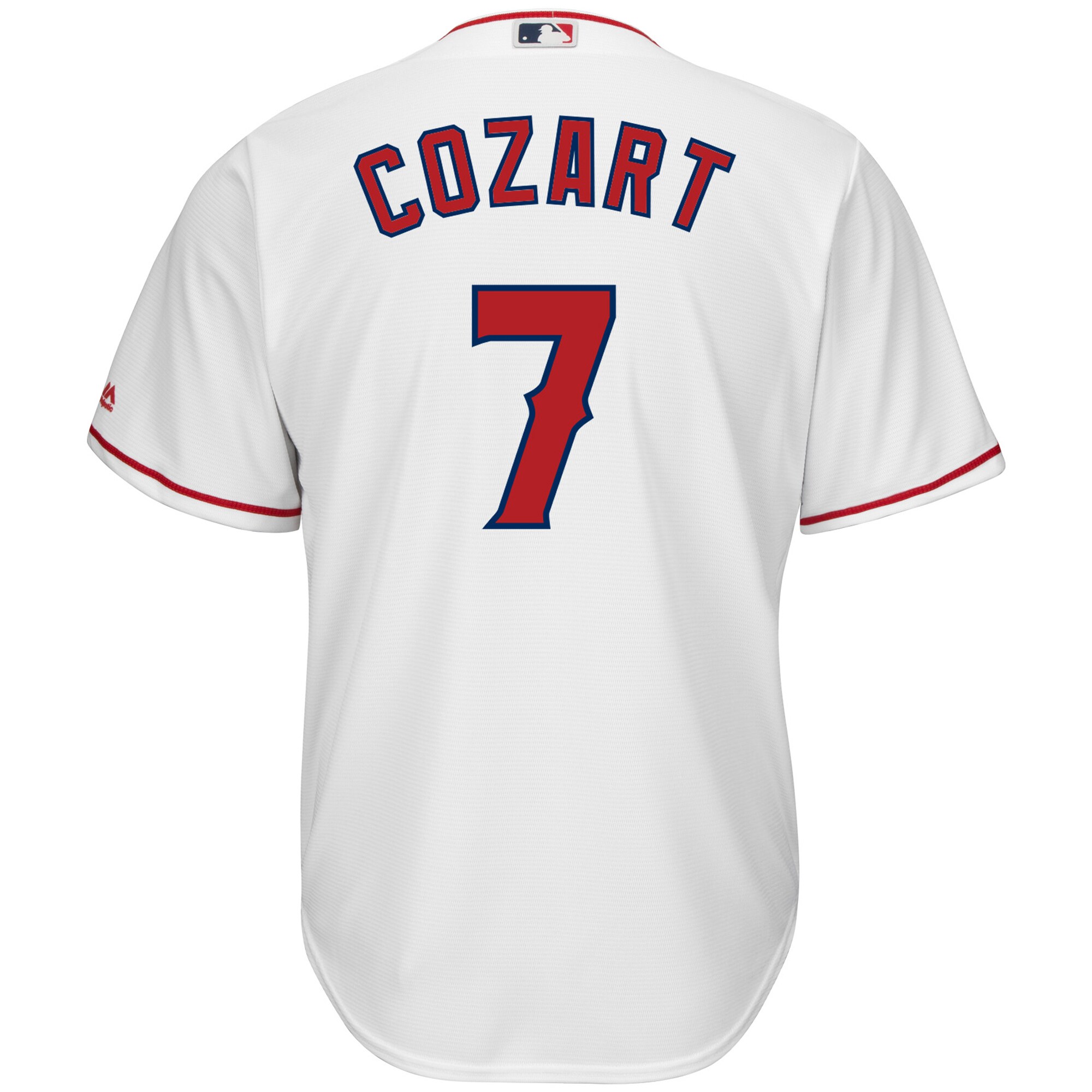 Los Angeles Angels Zack Cozart Majestic White Home Cool Base Player MLB Jersey Men's