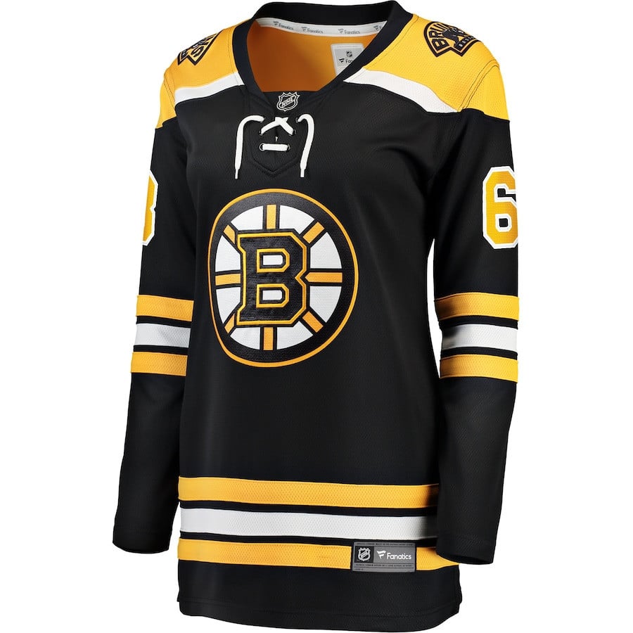 Brad Marchand 63 Boston Bruins Home Breakaway Women, Black NHL Jersey Women's