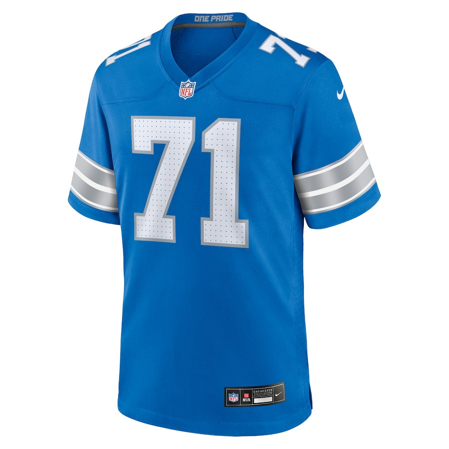 Kevin Zeitler 71 Detroit Lions Game Blue NFL Jersey Men's