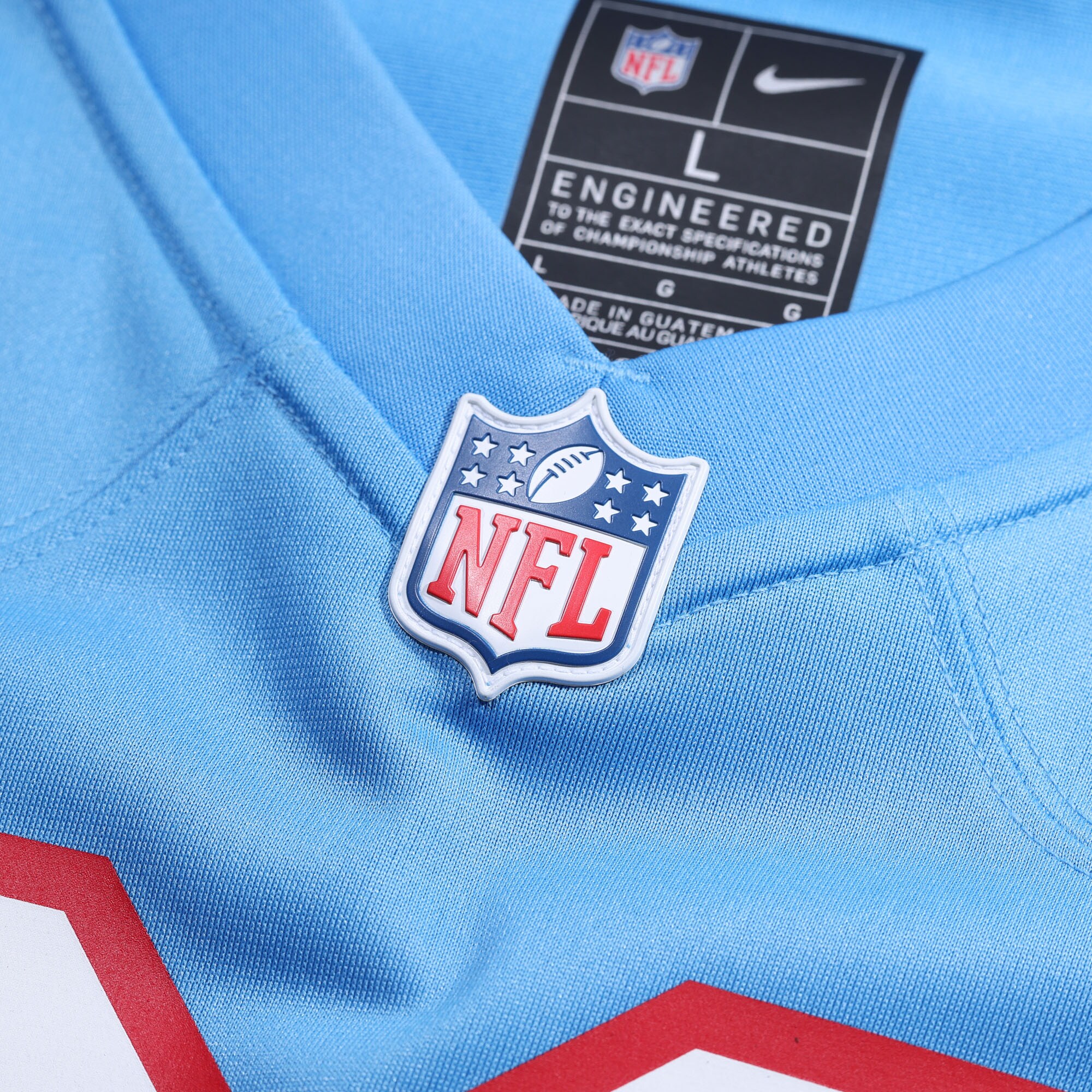 Tennessee Titans Malik Willis Light Blue Oilers Throwback Alternate Game Player NFL Jersey Men's
