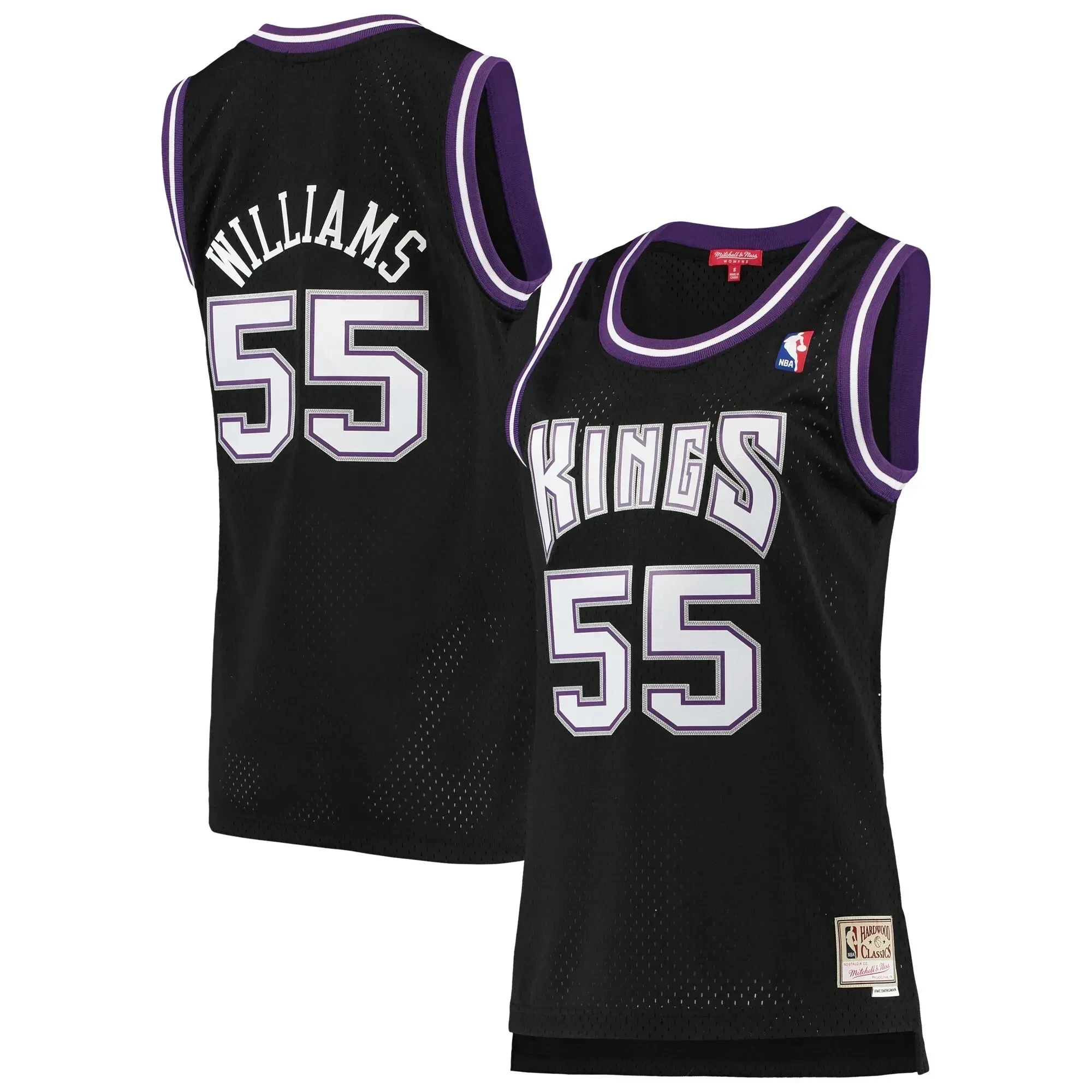 Jason Williams Sacramento Kings Mitchell Ness 2000-01 Hardwood Classics Swingman Black NBA Jersey Women's