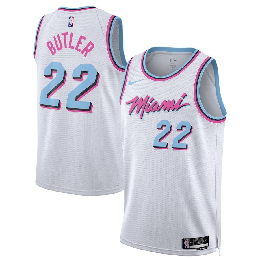 Jimmy Butler 22 Miami Heat Unisex 2024/25 Swingman Player City Editio White NBA Jersey Unisex