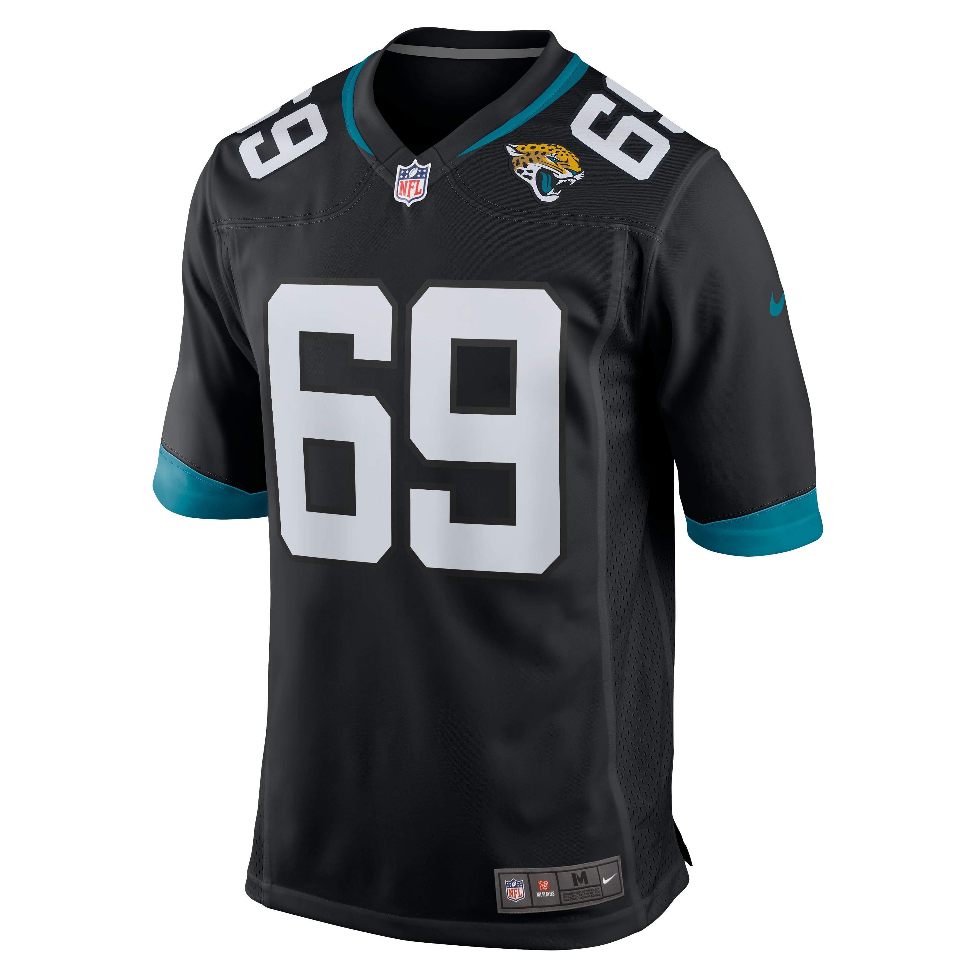 Jacksonville Jaguars Tyler Shatley Black Game NFL Jersey Men's
