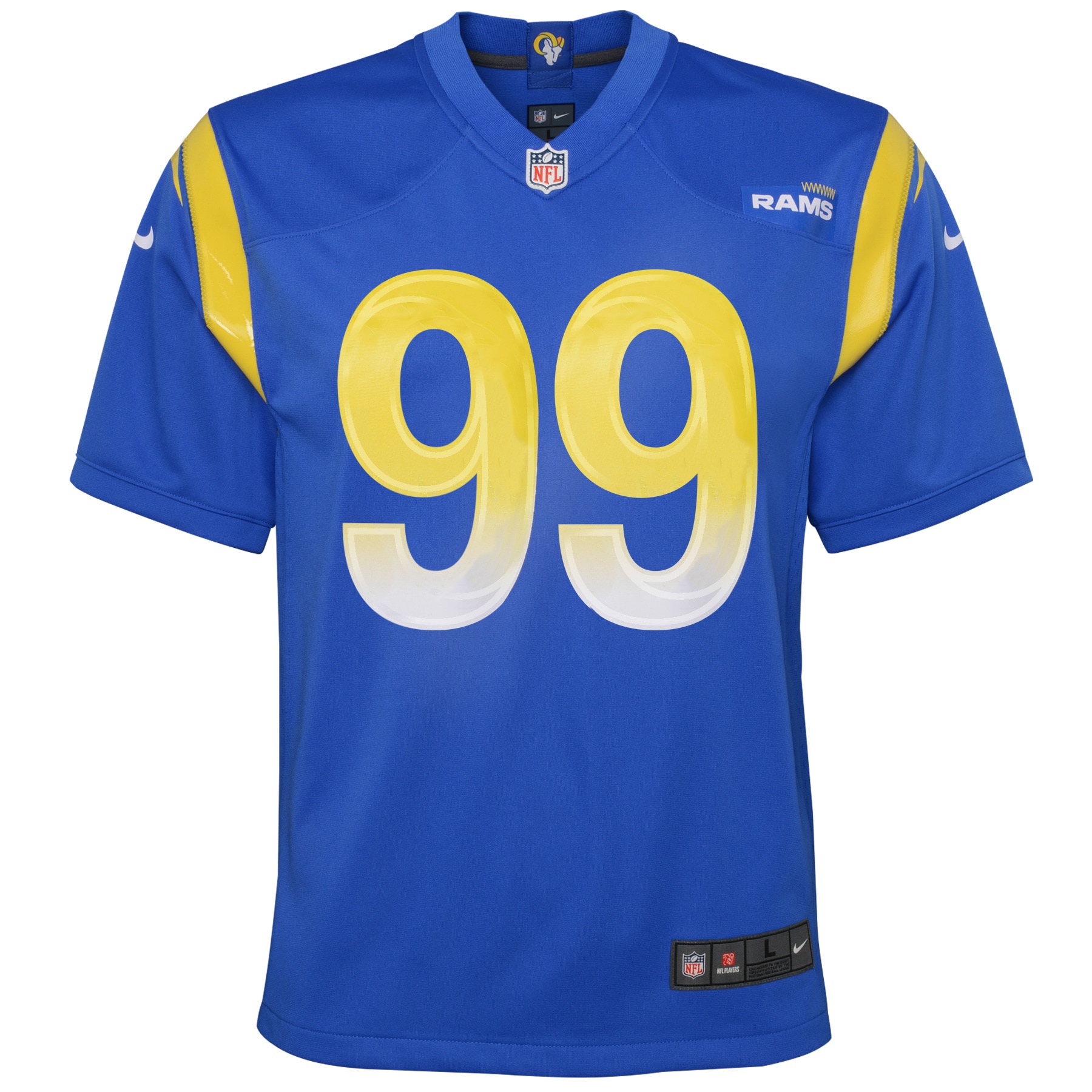 Los Angeles Rams Aaron Donald Royal Game NFL Jersey Youth