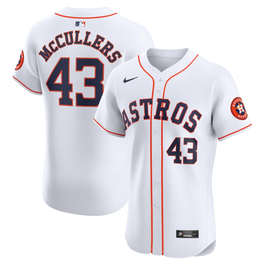 Lance McCullers Jr. 43 Houston Astros Home Elite Player White MLB Jersey Men's