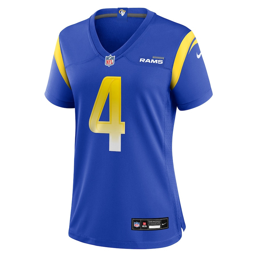 Ahkello Witherspoon 4 Los Angeles Rams Team Game Royal NFL Jersey Women's