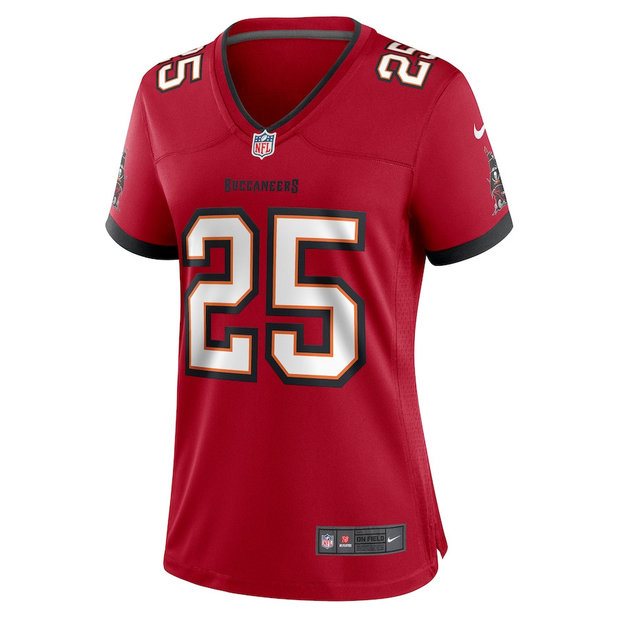 Patrick Laird 25 Tampa Bay Buccaneers Game Red NFL Jersey Women's
