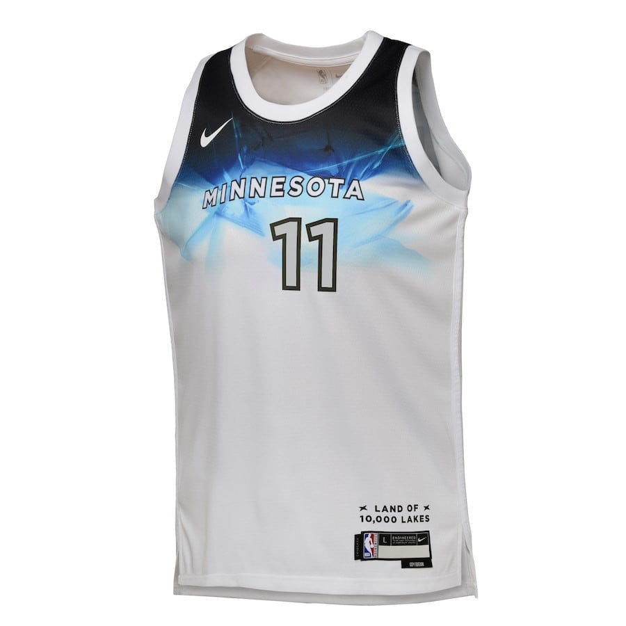 Naz Reid 11 Minnesota Timberwolves 2024/25 Swingman Playe City Editio White NBA Jersey Youth