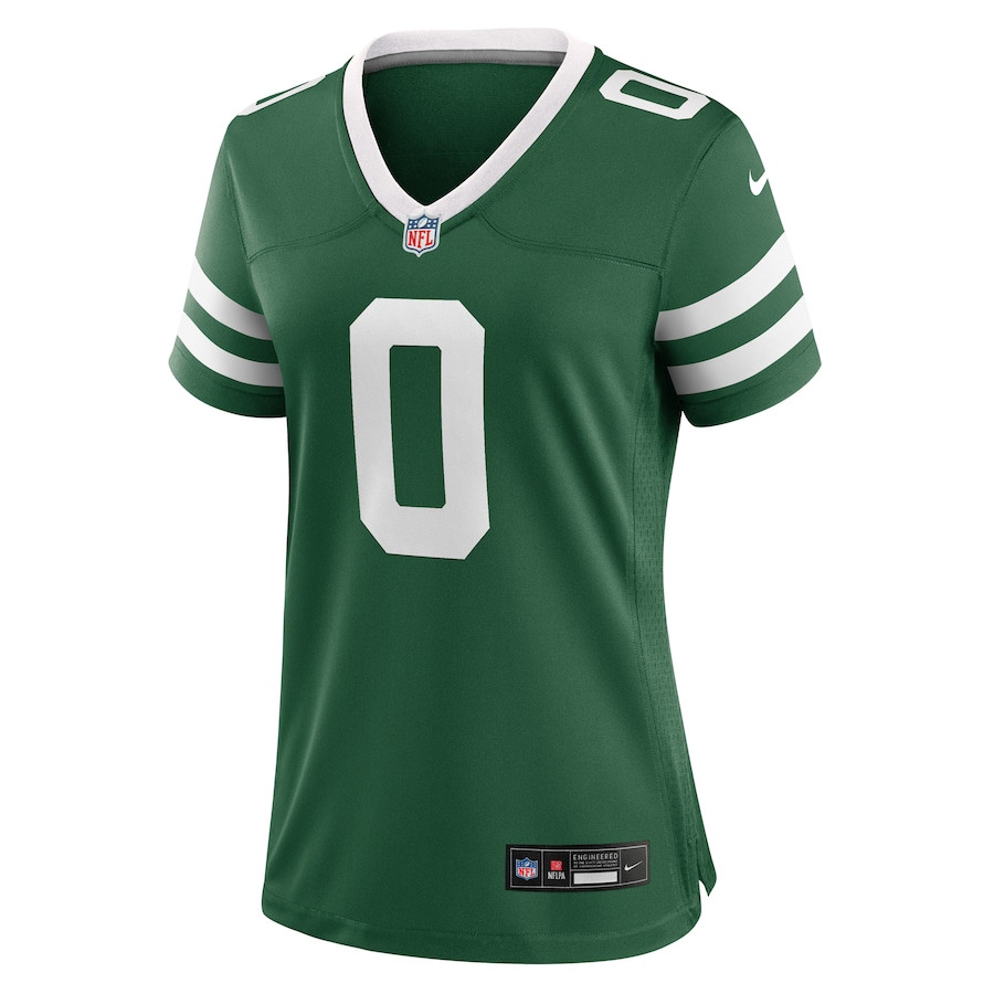 Braelon Allen 0 New York Jets Team Game Legacy Green NFL Jersey Women's