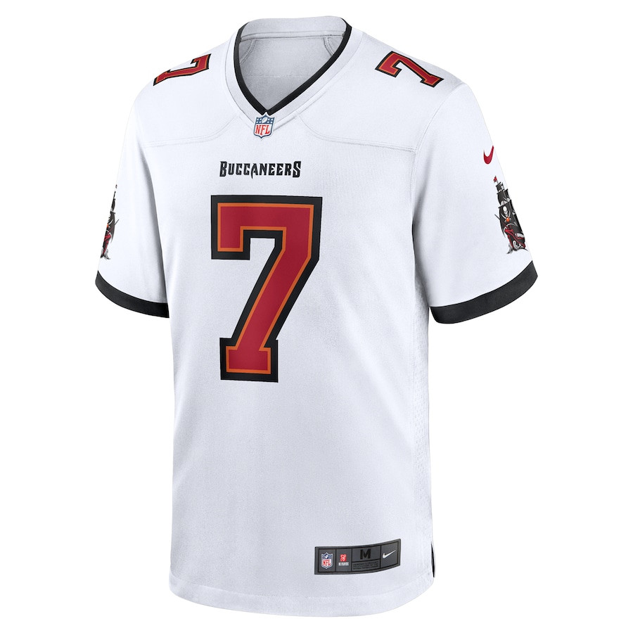 Bucky Irving 7 Tampa Bay Buccaneers Game White NFL Jersey Men's
