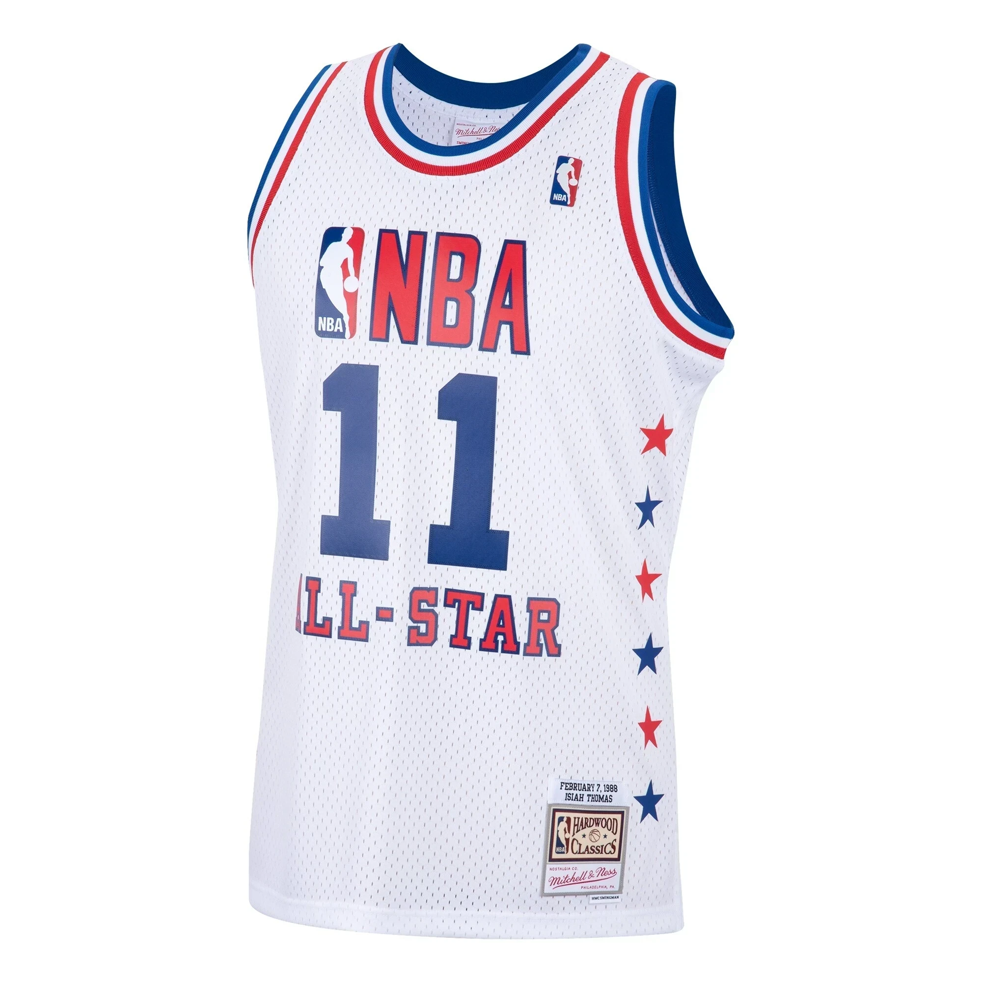 Isiah Thomas Eastern Conference Mitchell Ness 1985 All Star Game Swingman White NBA Jersey Men's