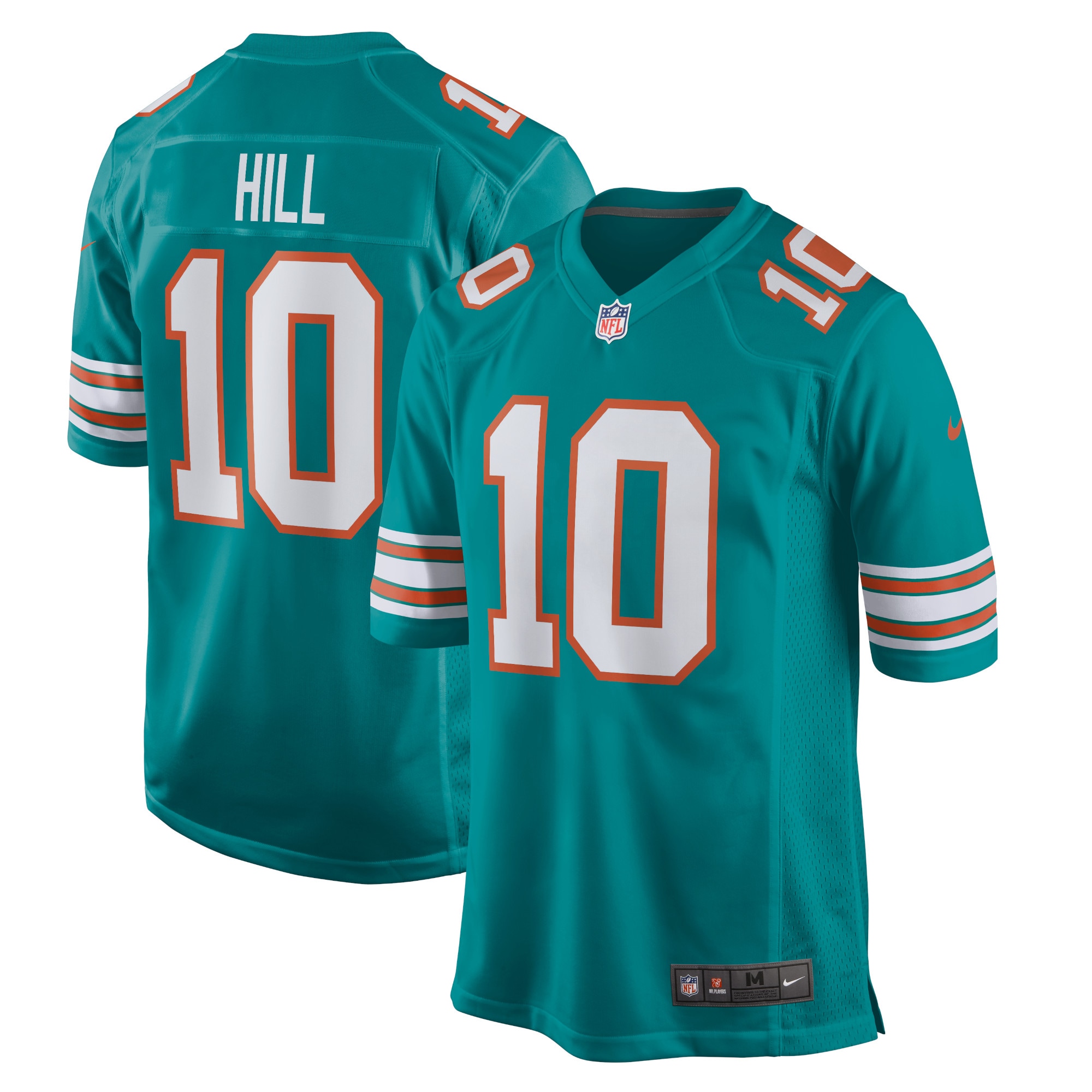 Miami Dolphins Tyreek Hill Aqua Alternate Game NFL Jersey Men's