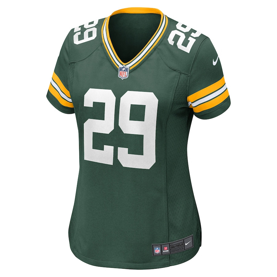 Xavier McKinney 29 Green Bay Packers Team Game Green NFL Jersey Women's