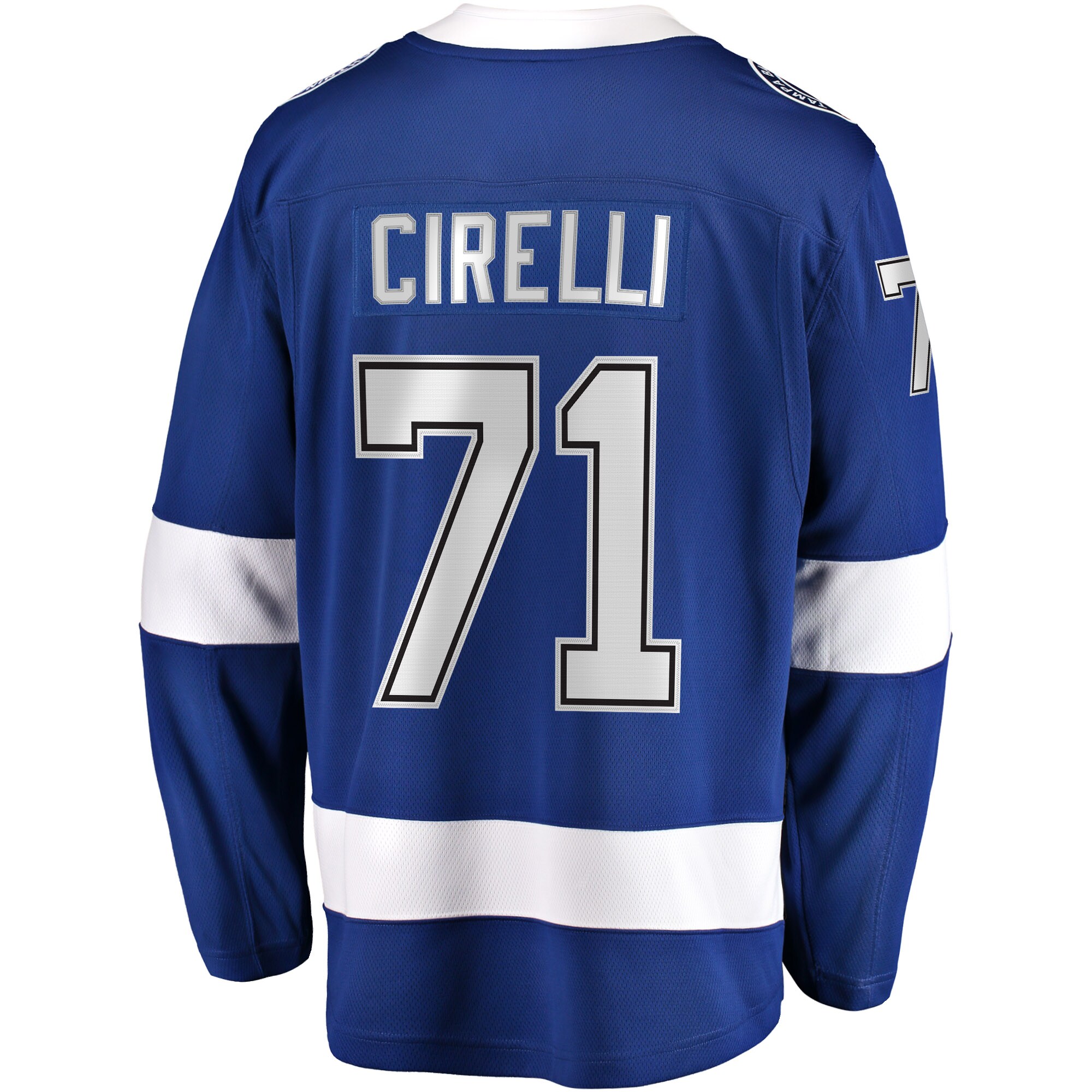 Tampa Bay Lightning Anthony Cirelli Blue Home Breakaway Player NHL Jersey Men's