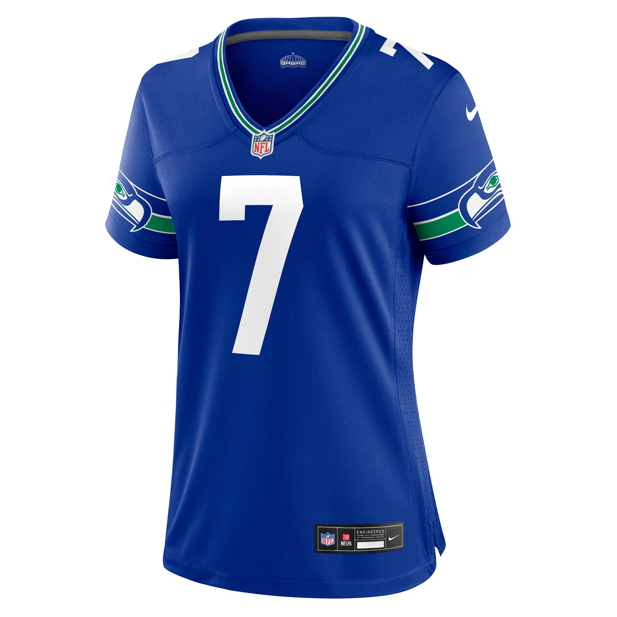 Seattle Seahawks Geno Smith Royal Player NFL Jersey Women's