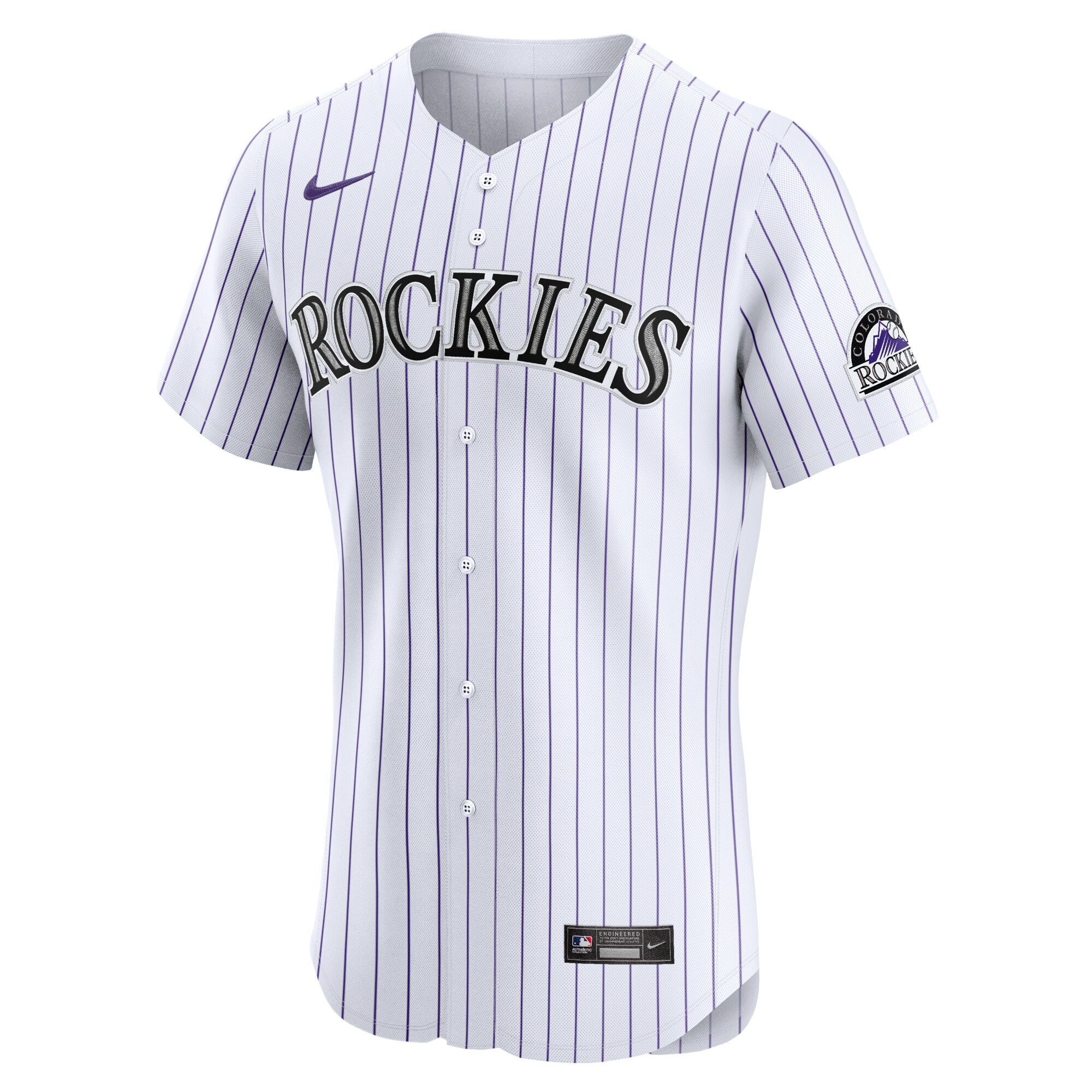 Colorado Rockies White Home Elite MLB Jersey Men's