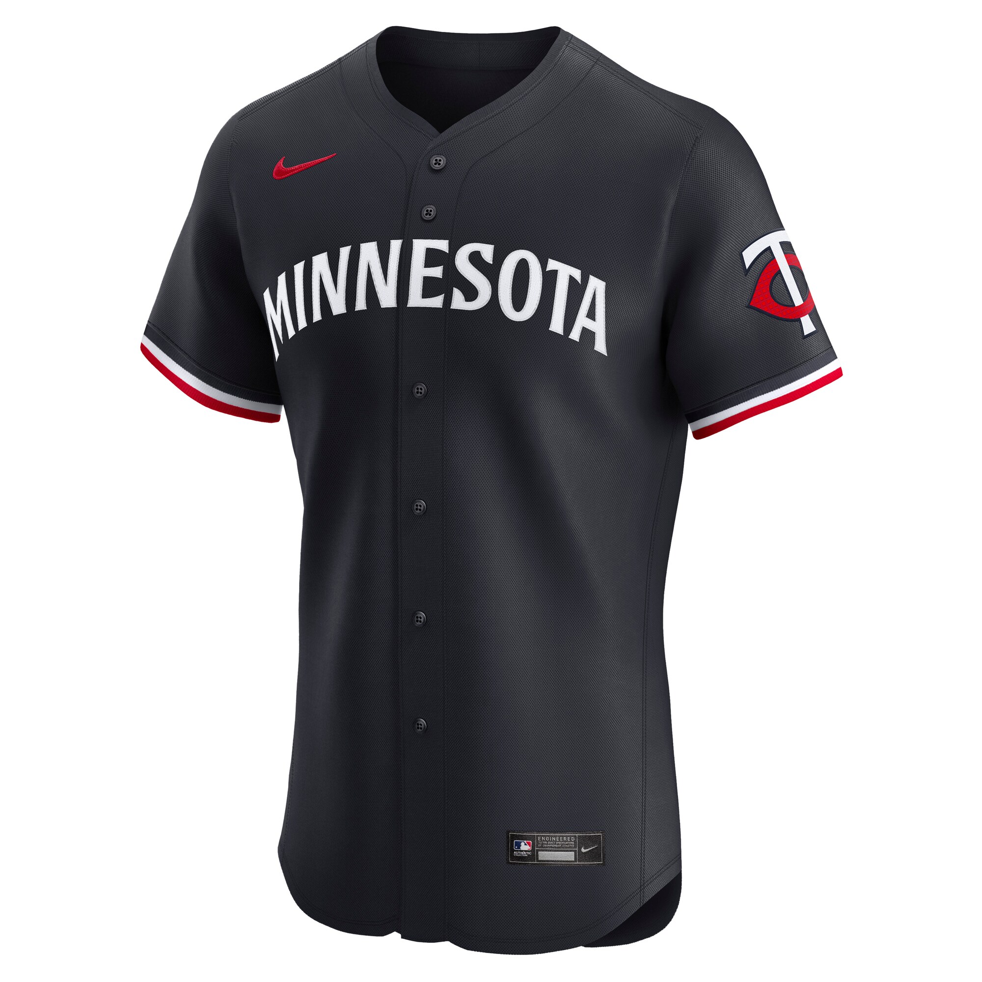 Minnesota Twins Navy Alternate Vapor Premier Elite Patch MLB Jersey Men's