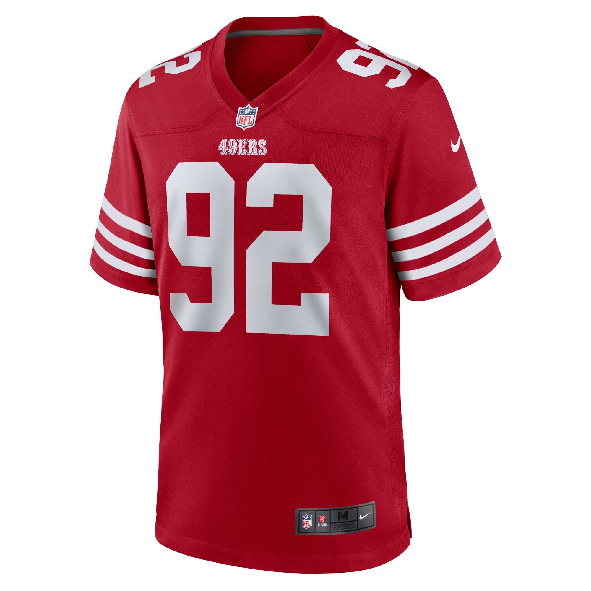 San Francisco 49ers Elliott Scarlet Team Game NFL Jersey Men's