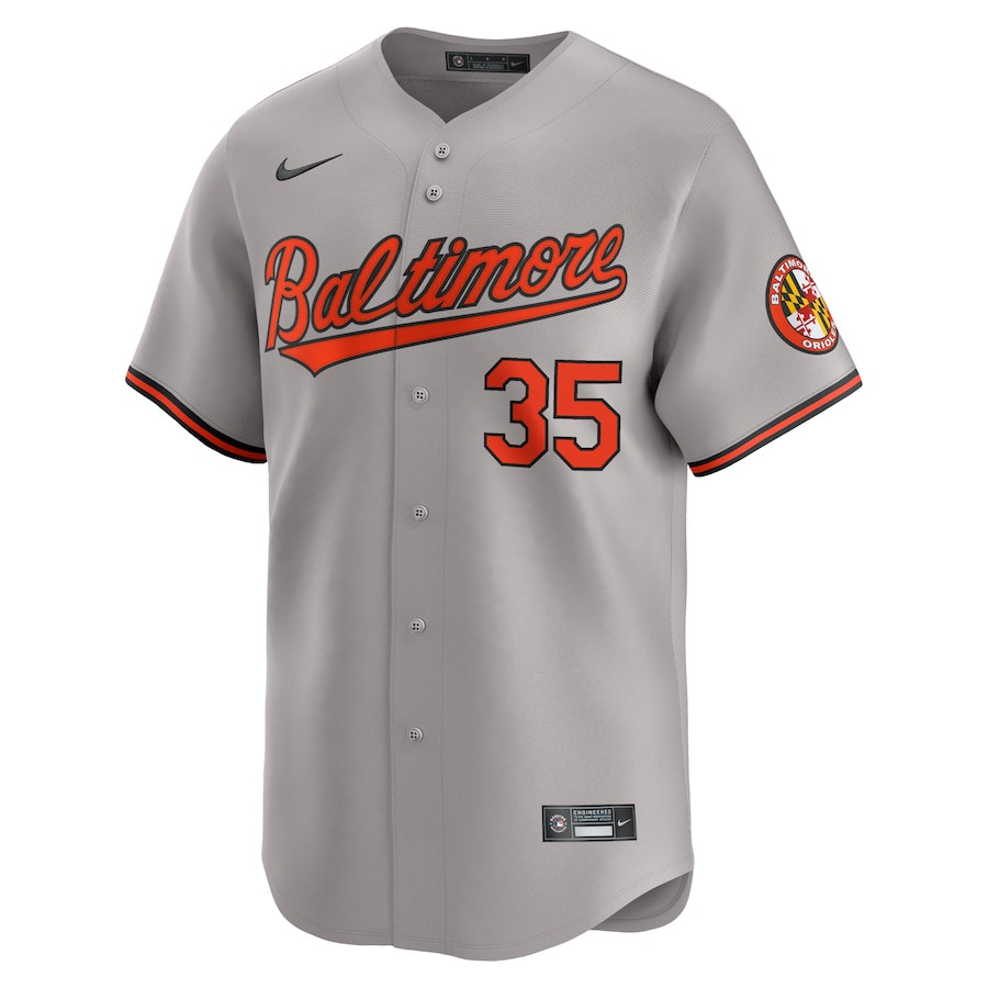 Adley Rutschman 35 Baltimore Orioles Road Limited Gray MLB Jersey Men's