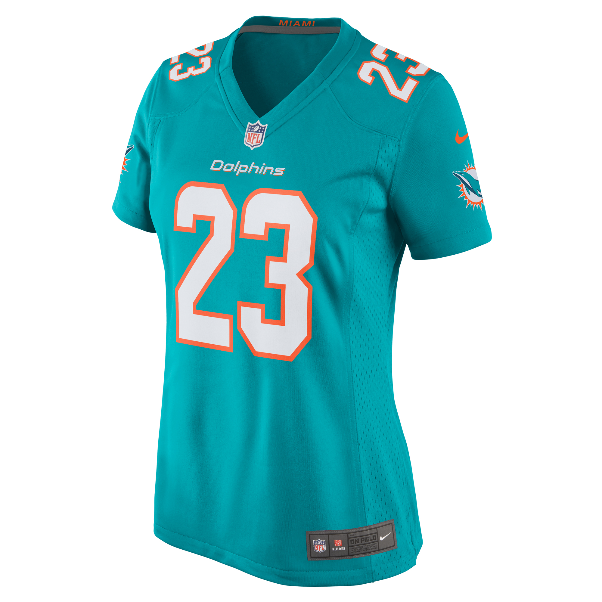 Miami Dolphins Jeff Wilson Jr. Aqua Game Player NFL Jersey Women's