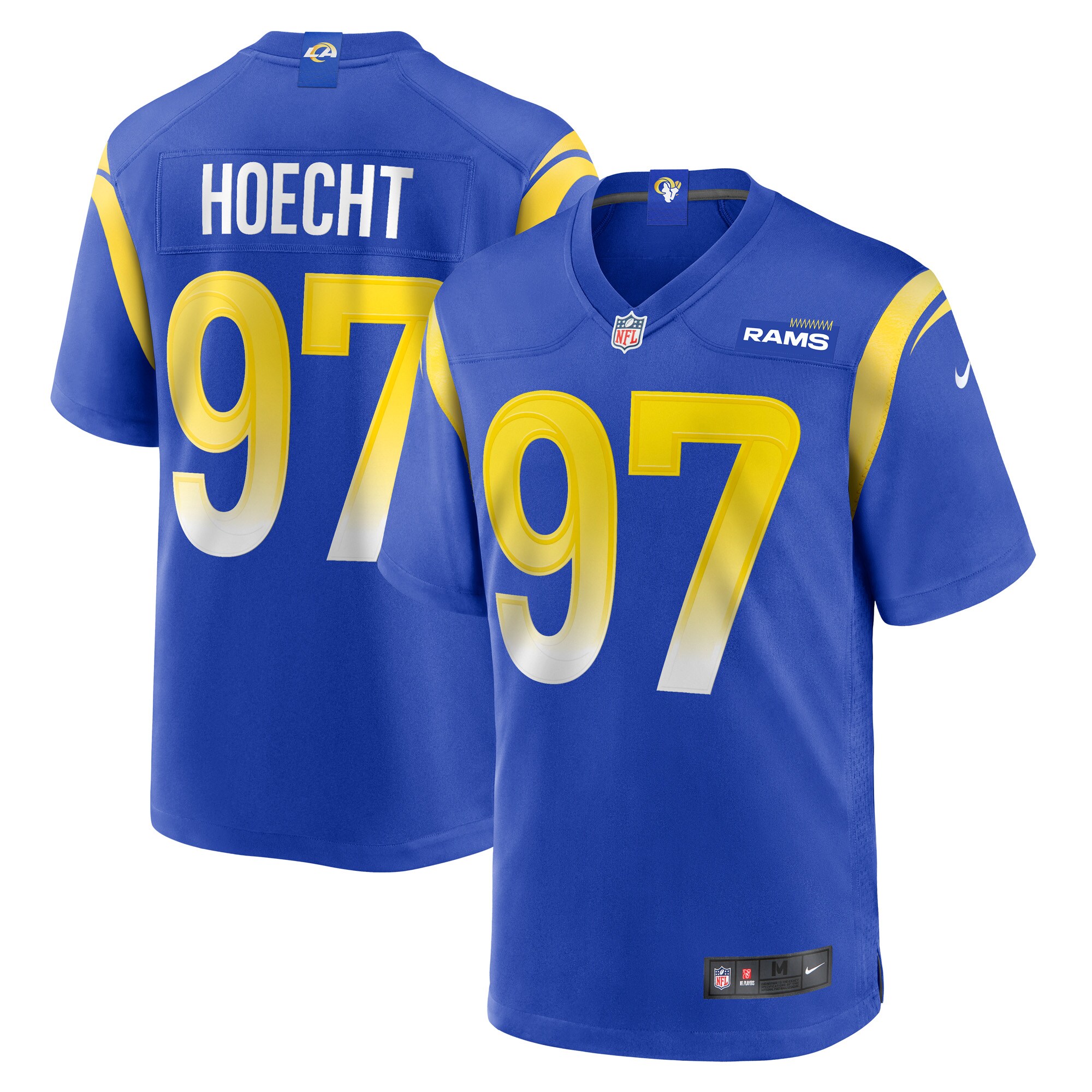 Los Angeles Rams Michael Hoecht Royal Game Player NFL Jersey Men's