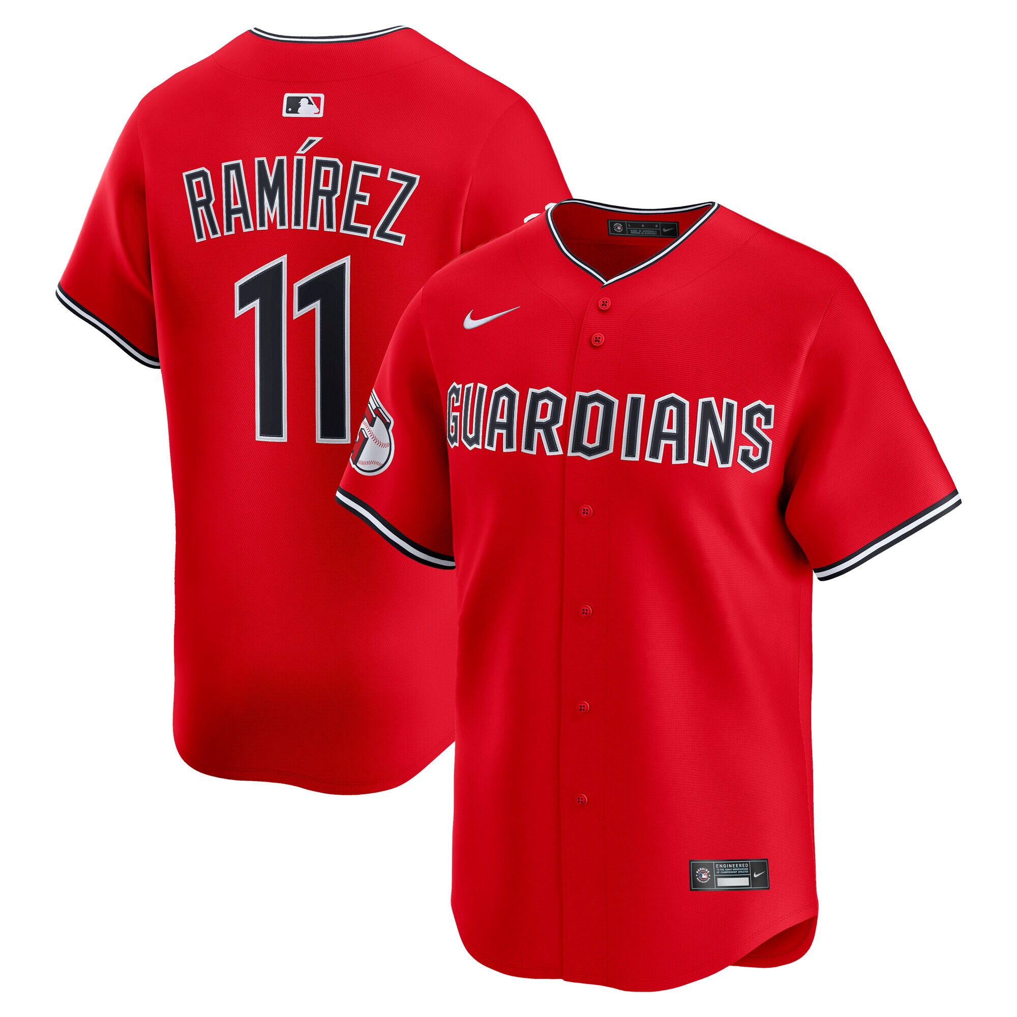 Cleveland Guardians Jose Ramirez Red Alternate Limited MLB Jersey Men's