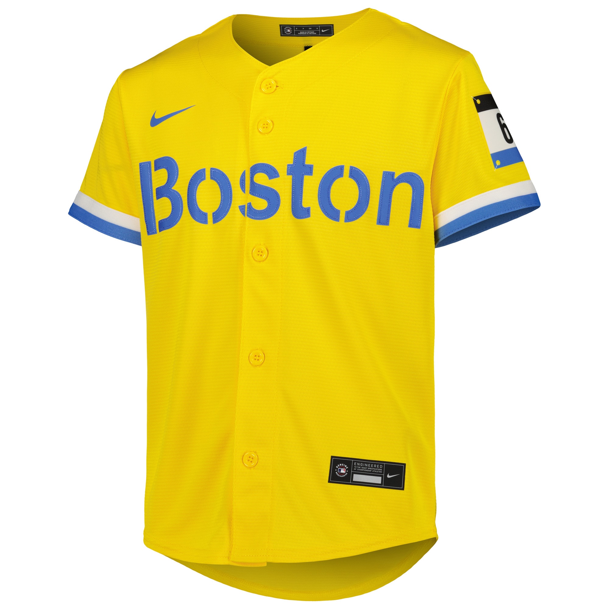 Boston Red Sox Trevor Story Gold City Connect Player MLB Jersey Youth