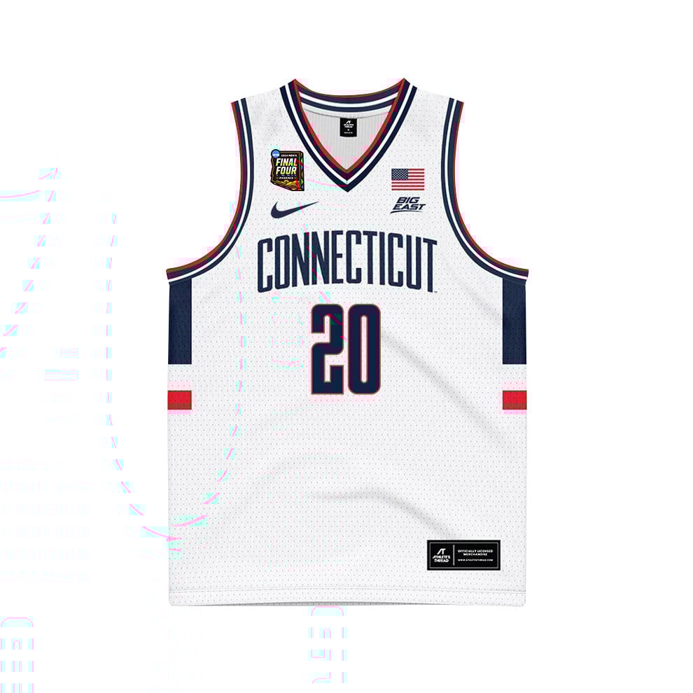 Andrew Hurley 20 UConn Huskies 2024 Final Four Patch Unisex NCAA Jersey Unisex