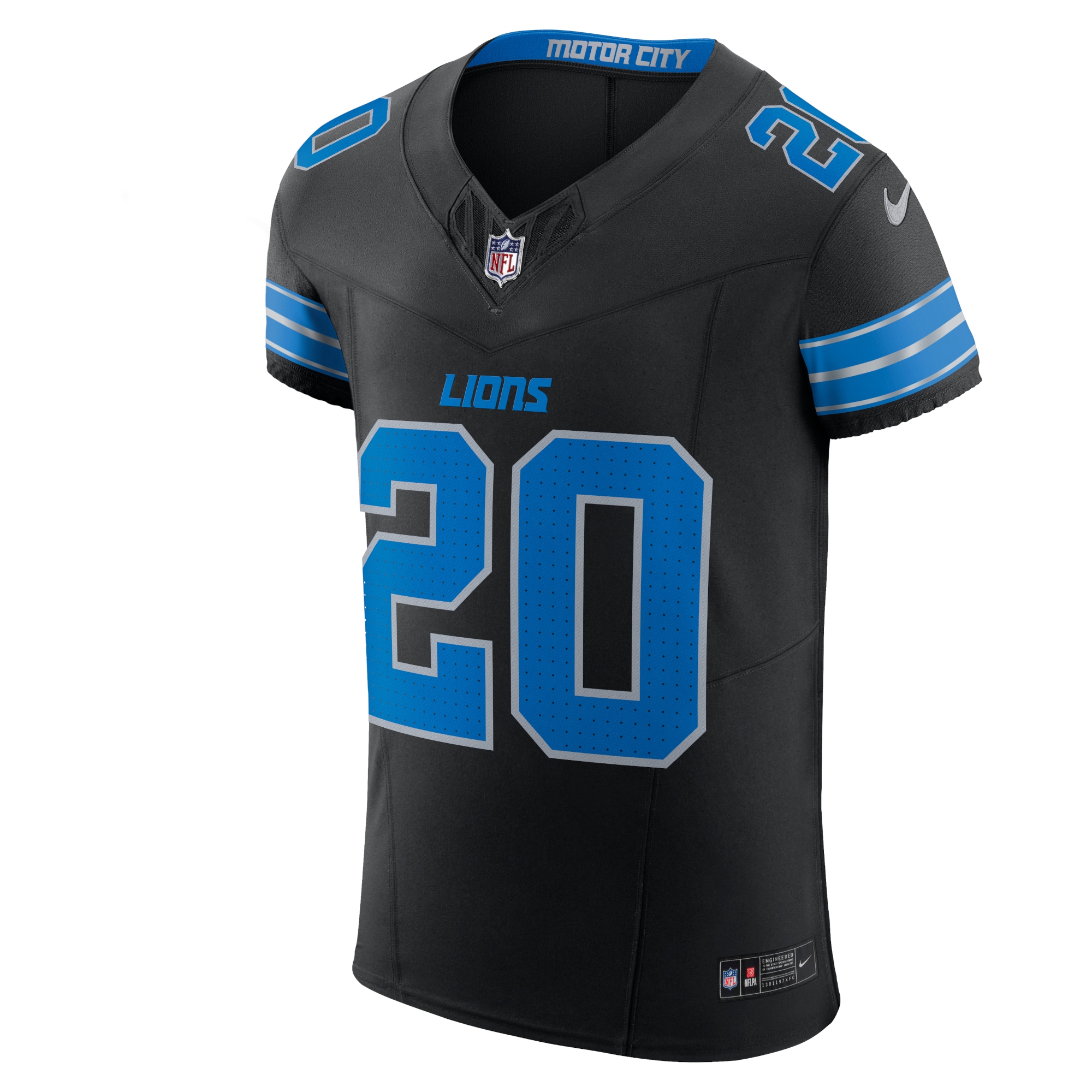 Detroit Lions Barry Sanders Black Retired Player Alternate Vapor F.U.S.E. Elite NFL Jersey Men's
