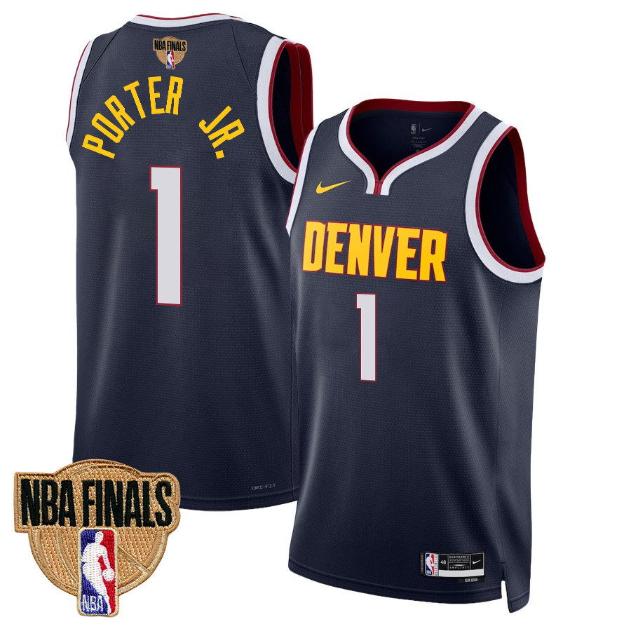 Michael Porter Jr. 1 Denver Nuggets Final Champions 2023 Swingma Black NBA Jersey Youth