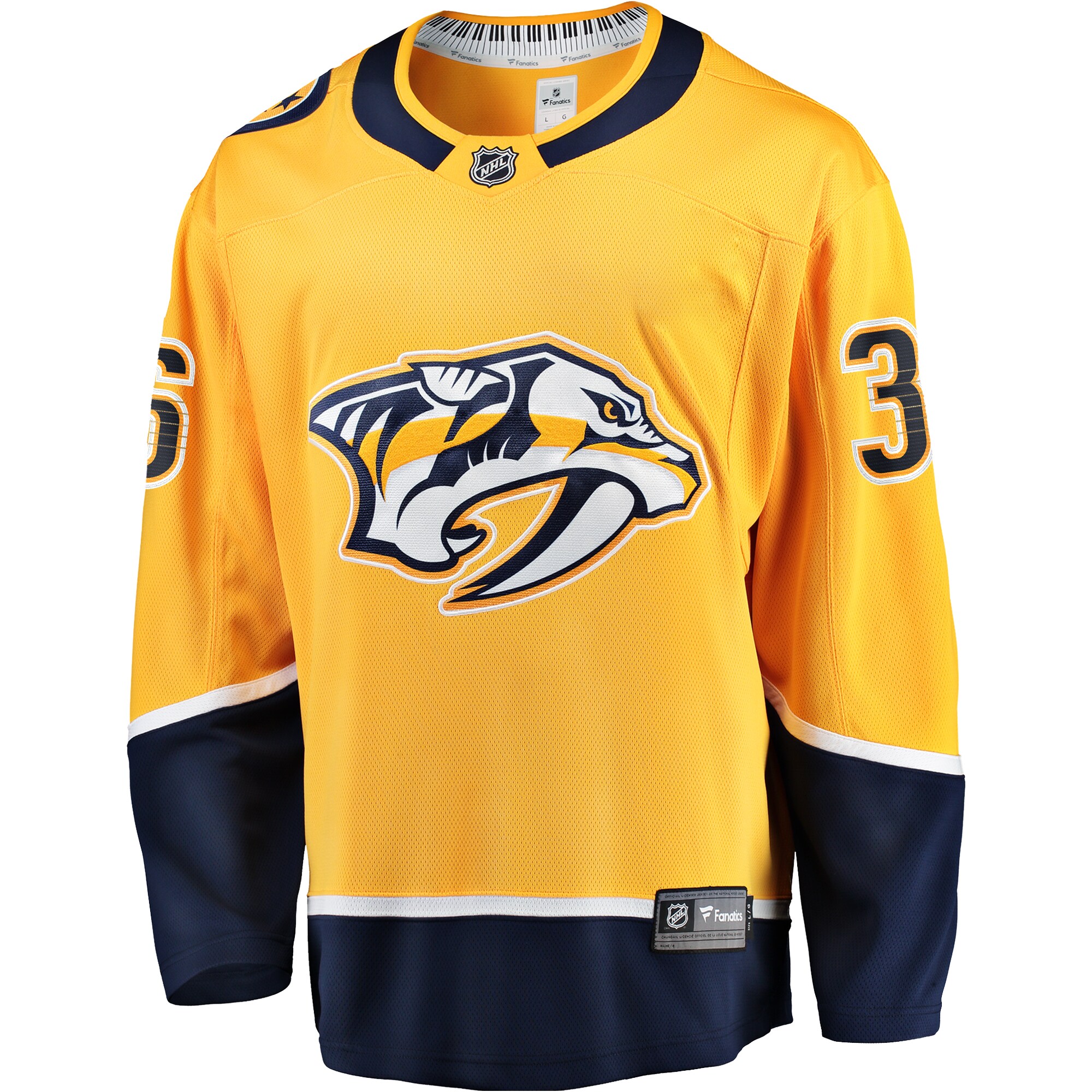 Nashville Predators Cole Smith Gold Premier Breakaway Player NHL Jersey Men's