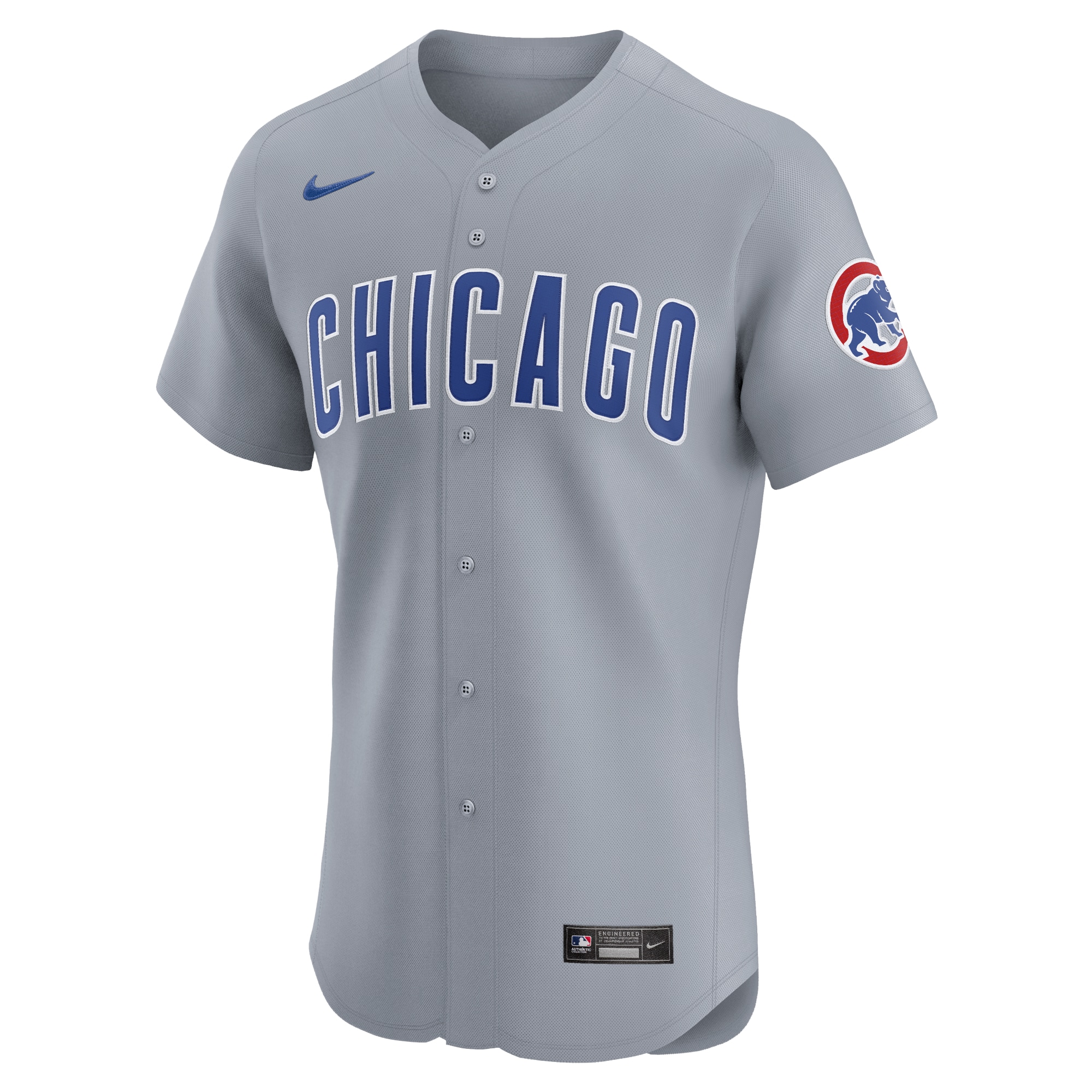 Chicago Cubs Gray Road 2024 Jackie Robinson Day Elite MLB Jersey Men's