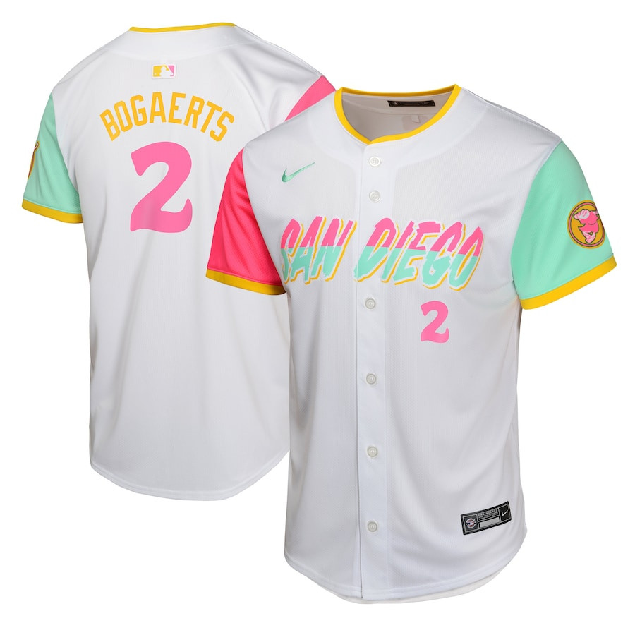Xander Bogaerts 2 San Diego Padres City Connect Limited White MLB Jersey Youth