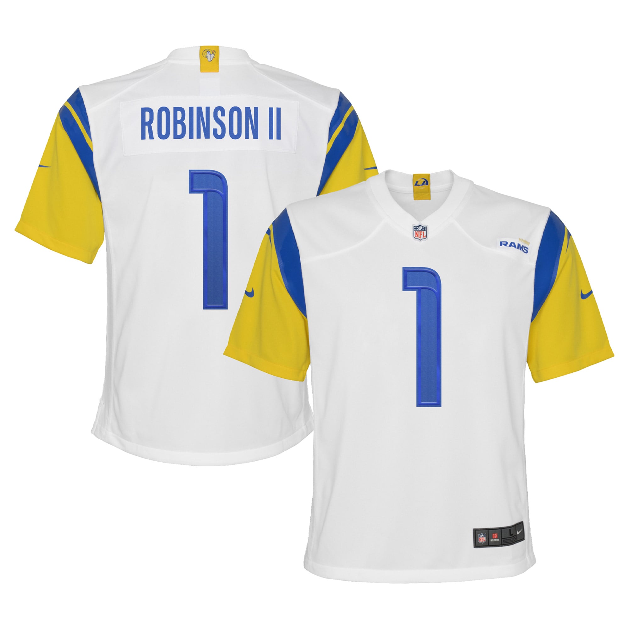 Los Angeles Rams Allen Robinson White Game NFL Jersey Youth