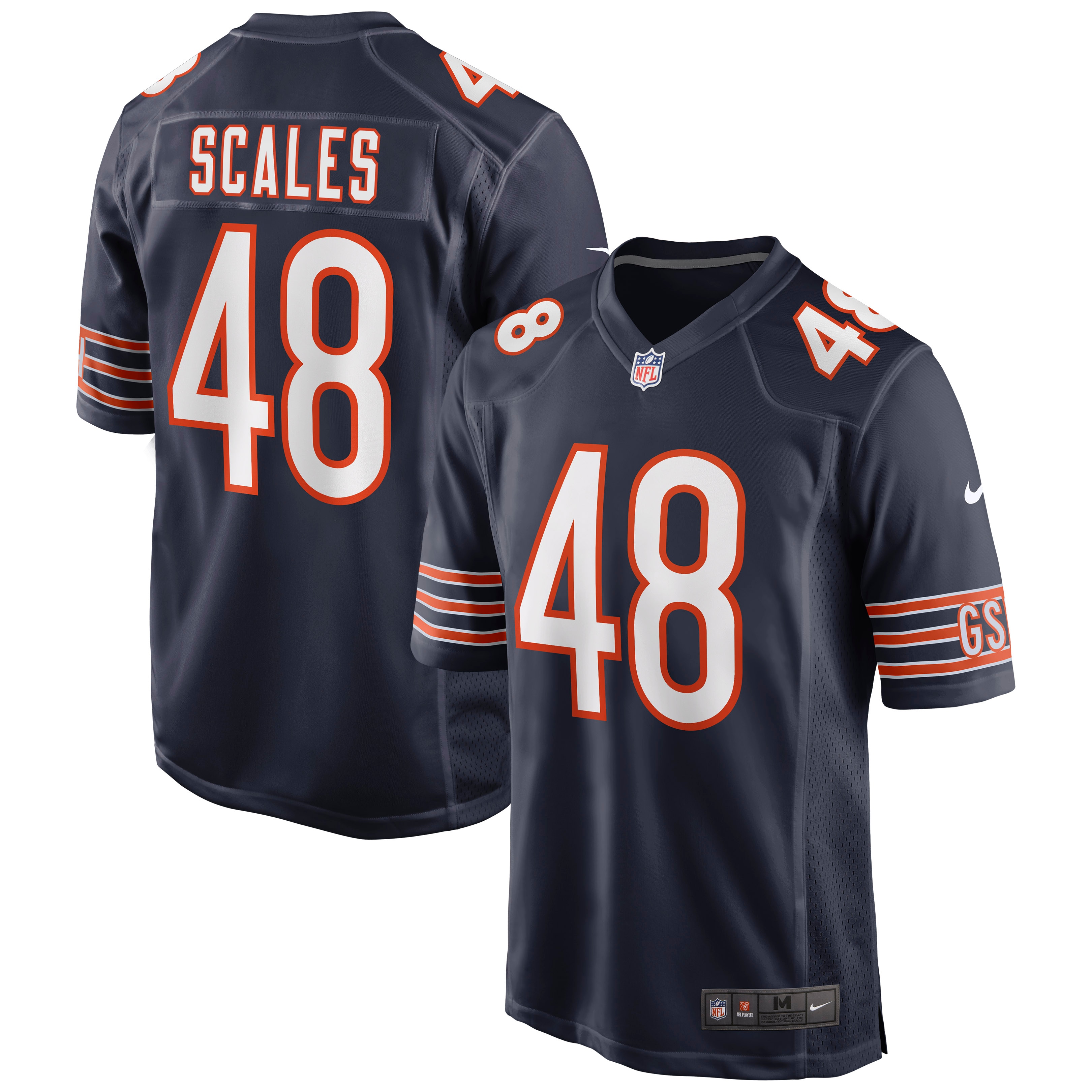 Chicago Bears Patrick Scales Navy Game NFL Jersey Men's