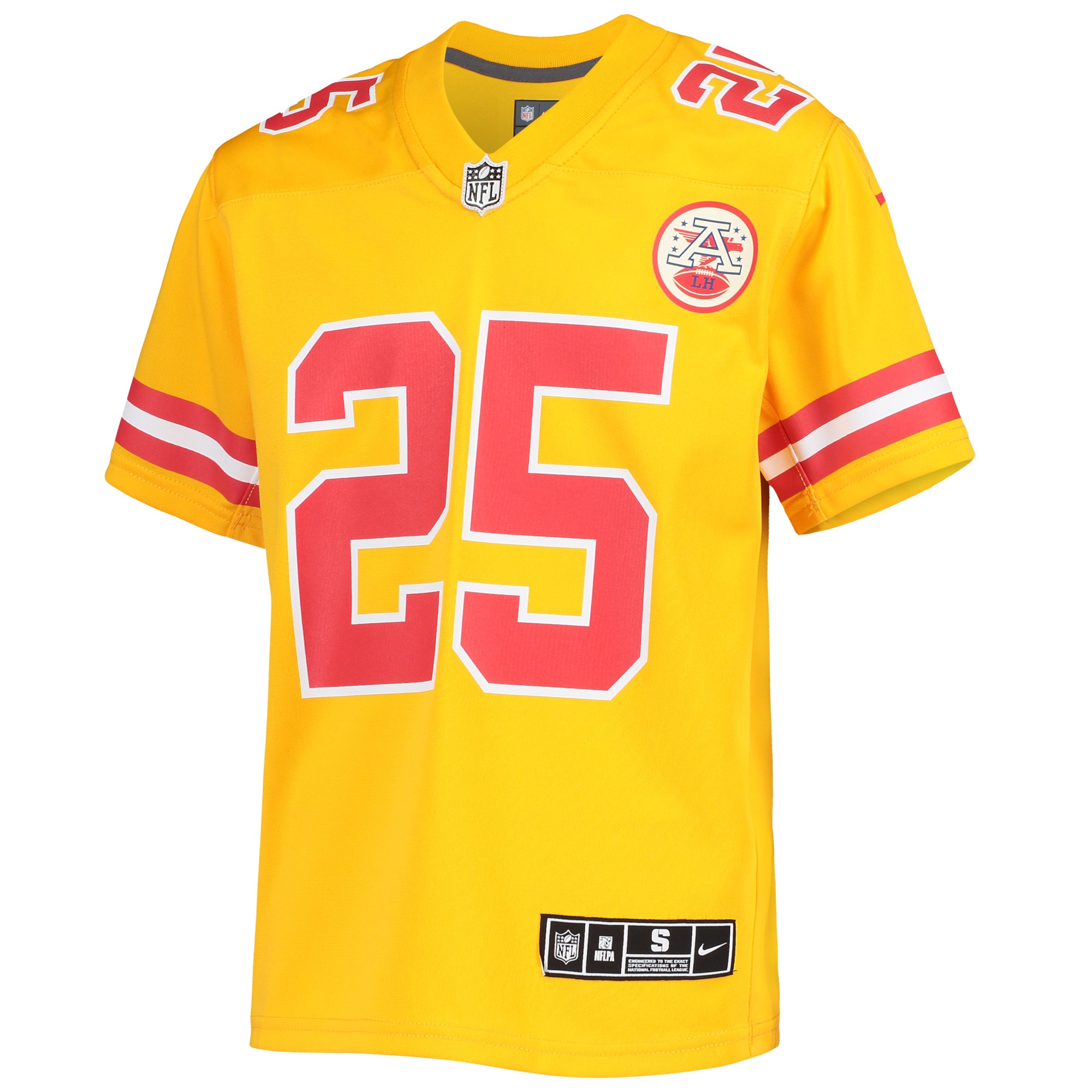 Kansas City Chiefs Clyde Edwards-Helaire Gold Inverted Team Game NFL Jersey Youth