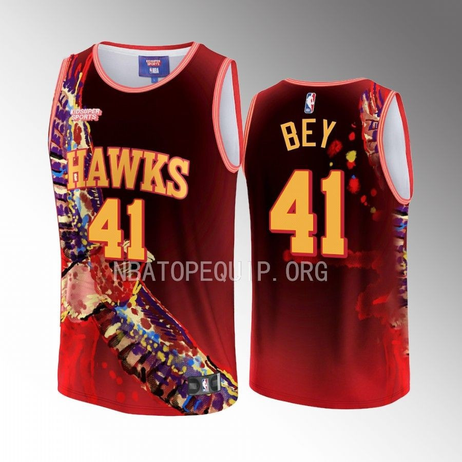 Saddiq Bey 41 Atlanta Hawks KidSuper Studio Unisex Hometown NBA Jersey Unisex