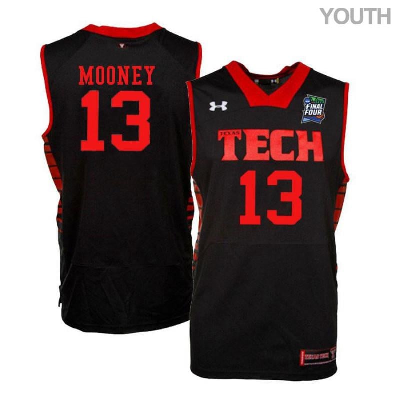 Under Armour 13 Matt Mooney Black Texas Tech Red Raiders NCAA Jersey Youth