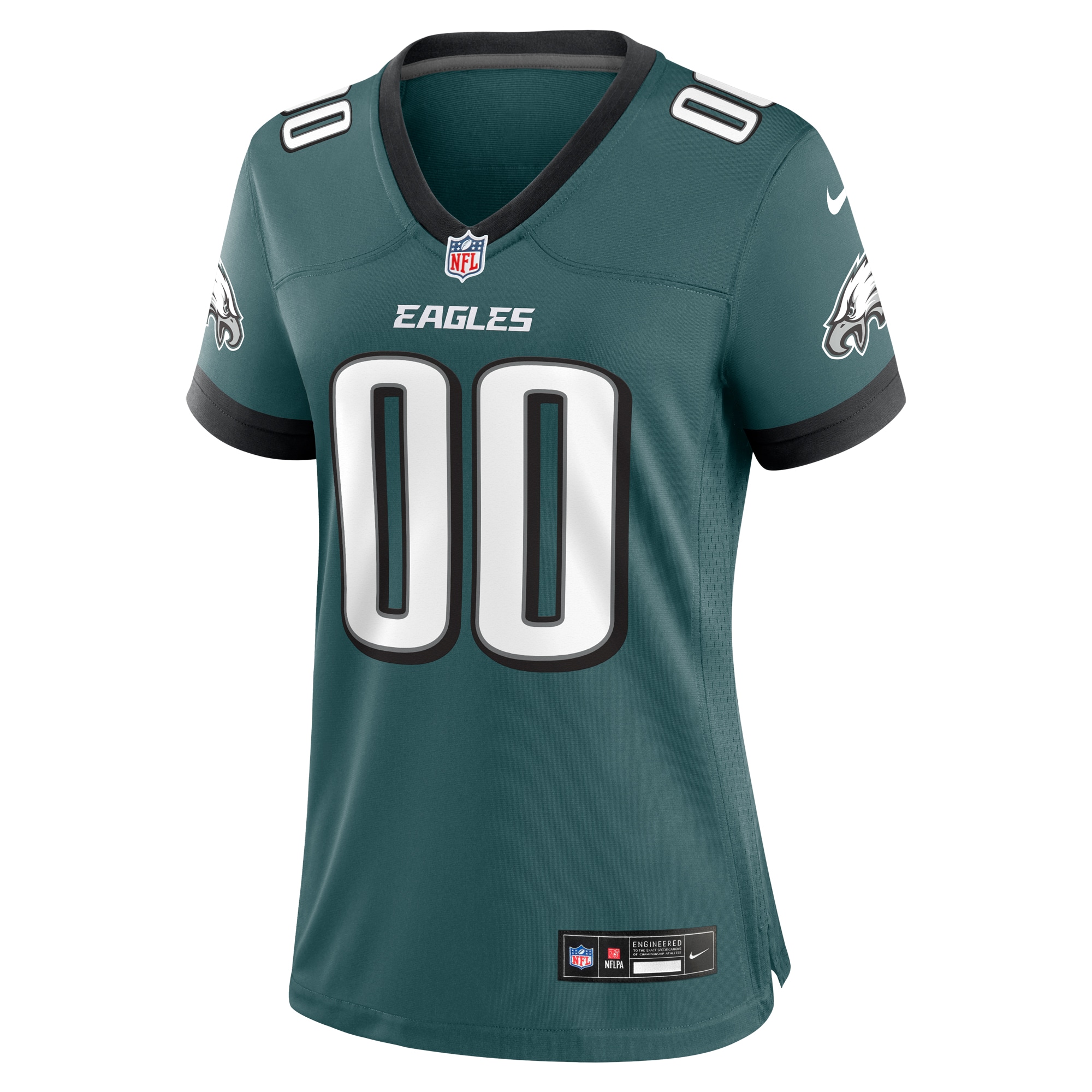 Philadelphia Eagles Midnight Green Custom Game NFL Jersey Women's
