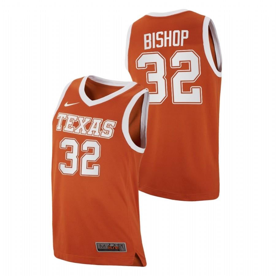 Texas Longhorns Christian Bishop 32 Orange College 2023 Top Transfers NCAA Jersey Men's