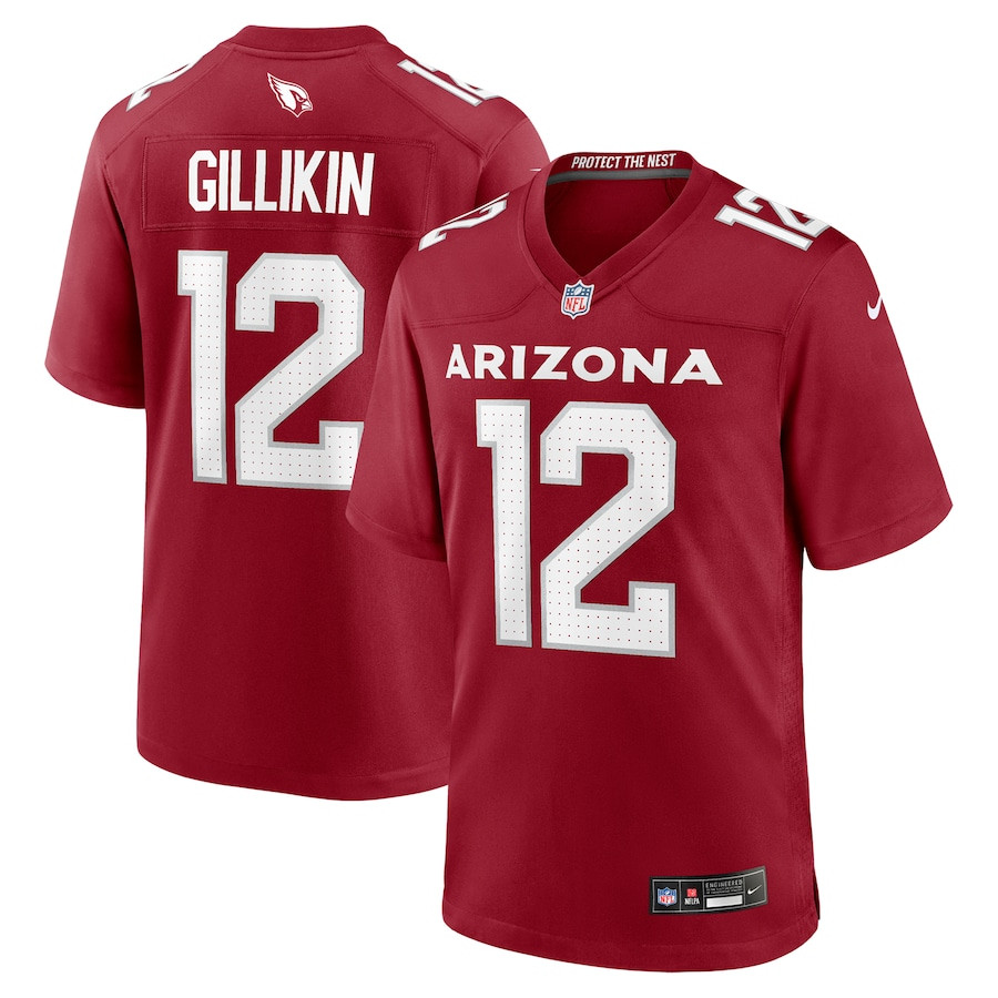 Blake Gillikin 12 Arizona Cardinals Team Game Cardinal NFL Jersey Men's